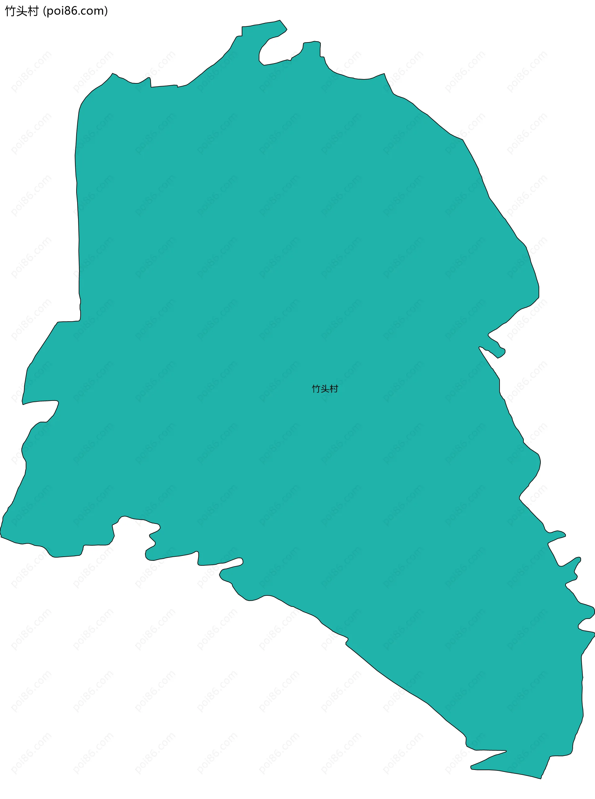 竹头村边界地图