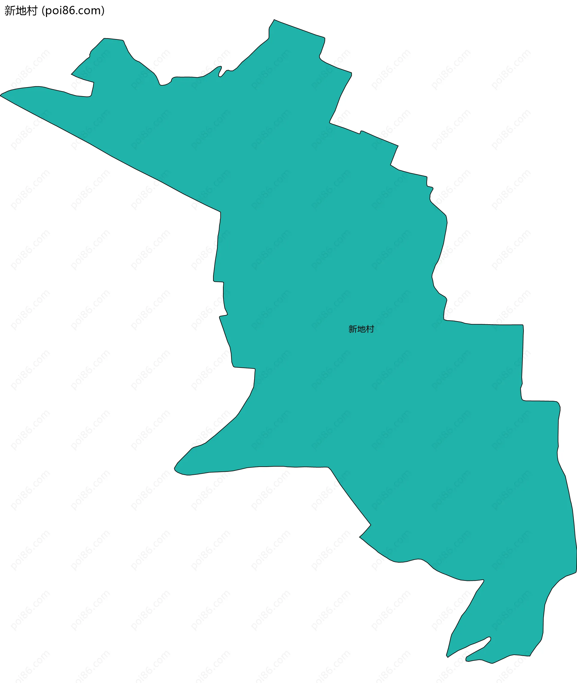 新地村边界地图