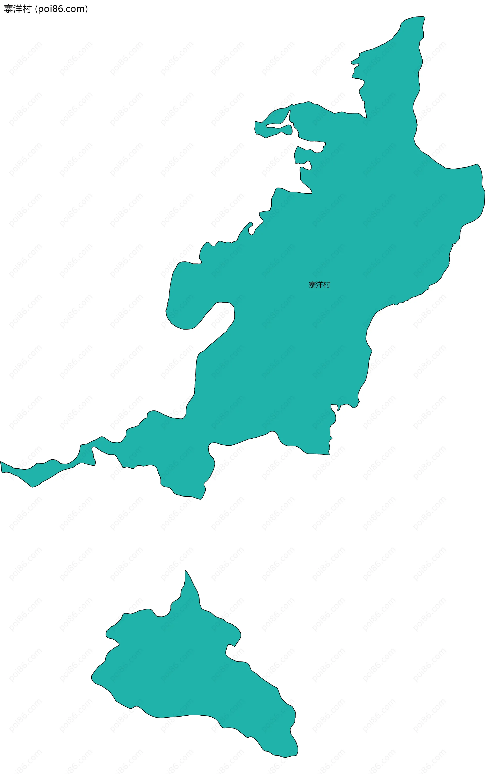 寨洋村边界地图