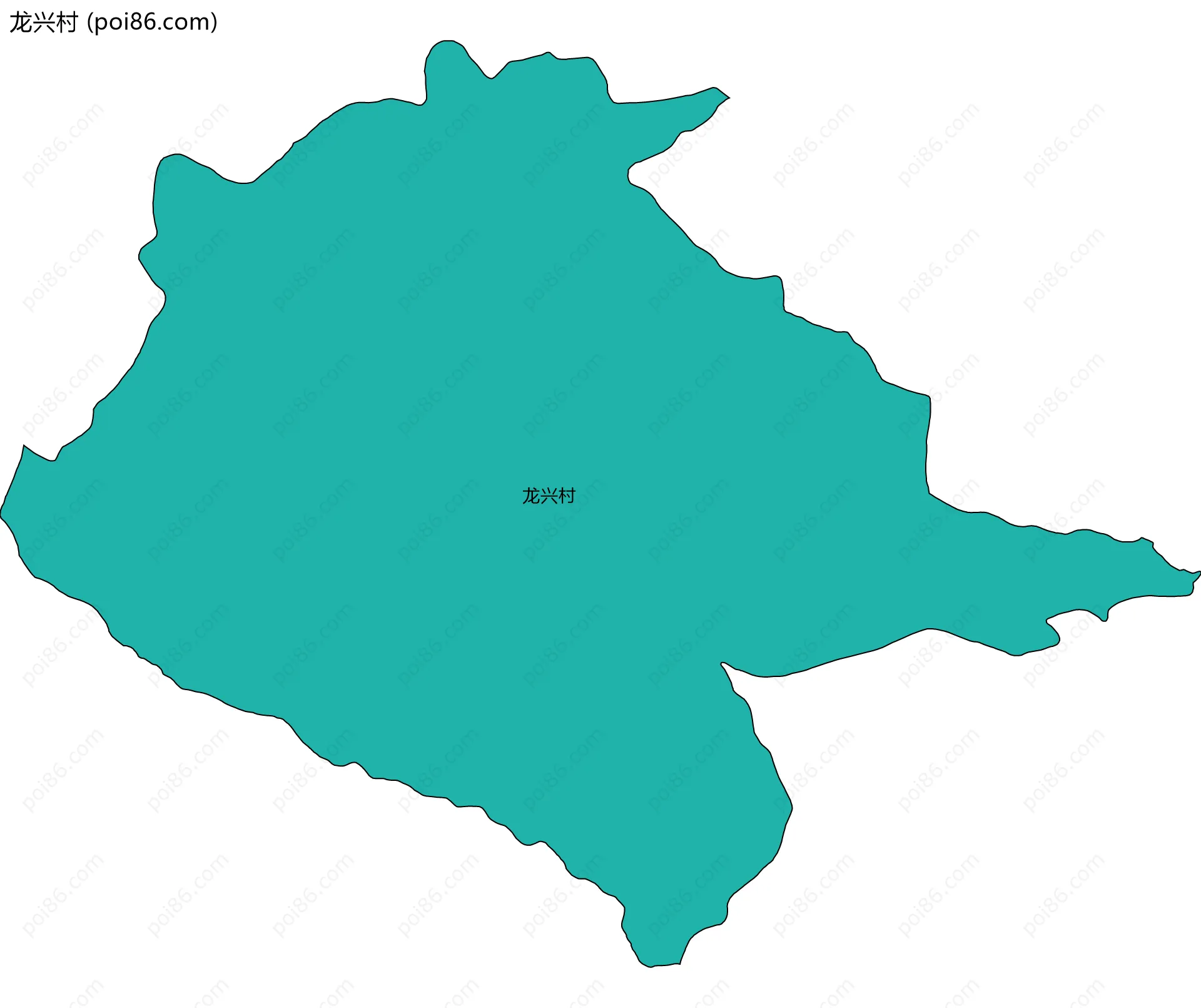 龙兴村边界地图