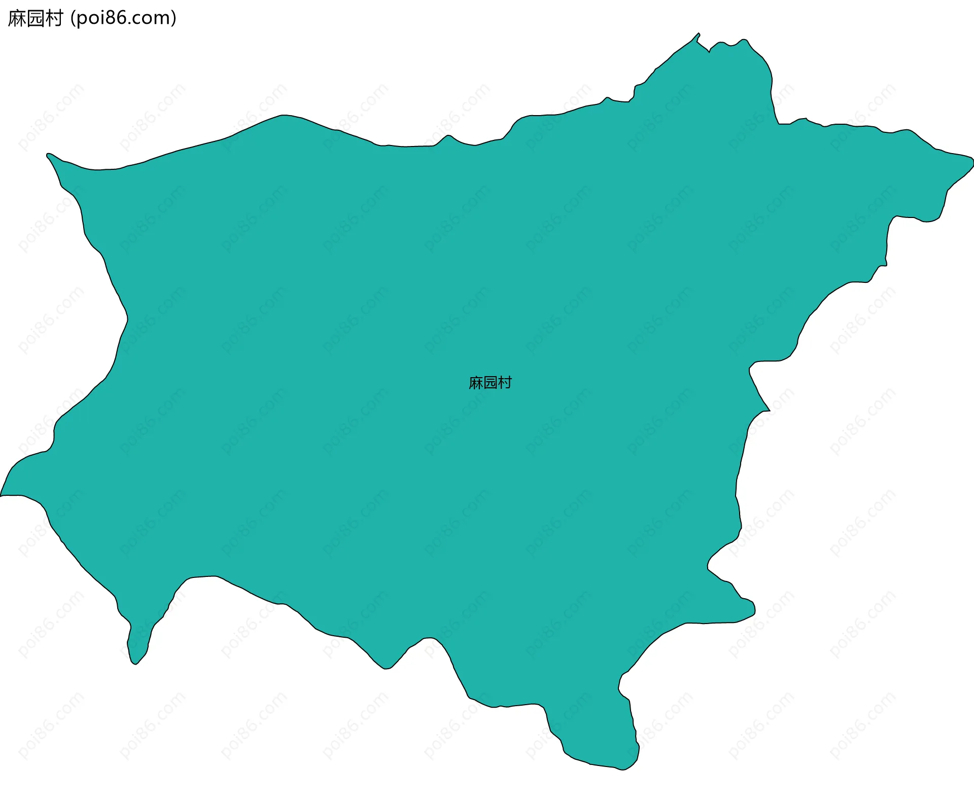 麻园村边界地图