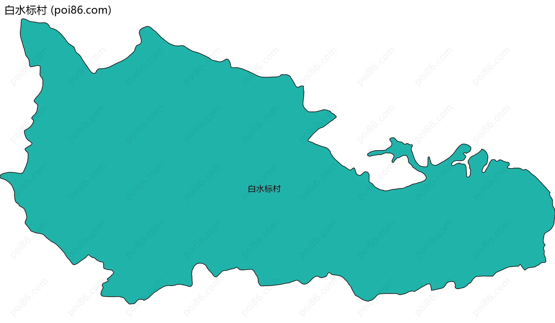 白水标村边界地图