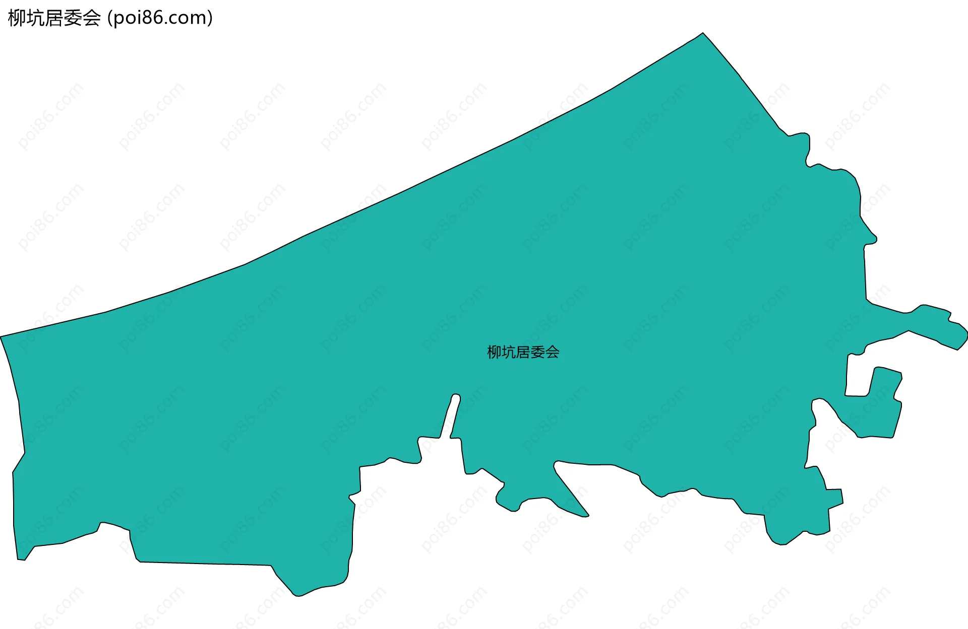 柳坑居委会边界地图