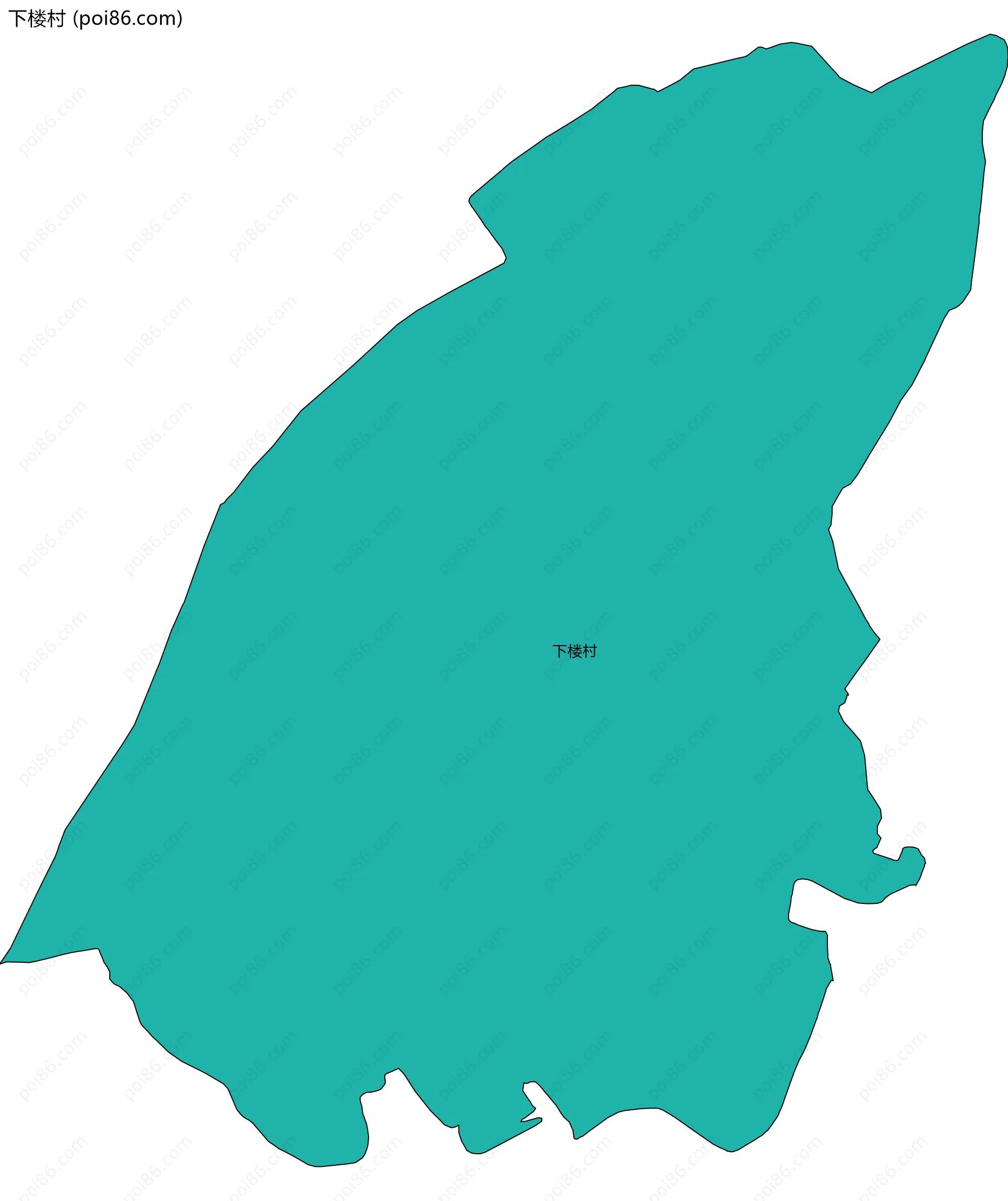 下楼村边界地图