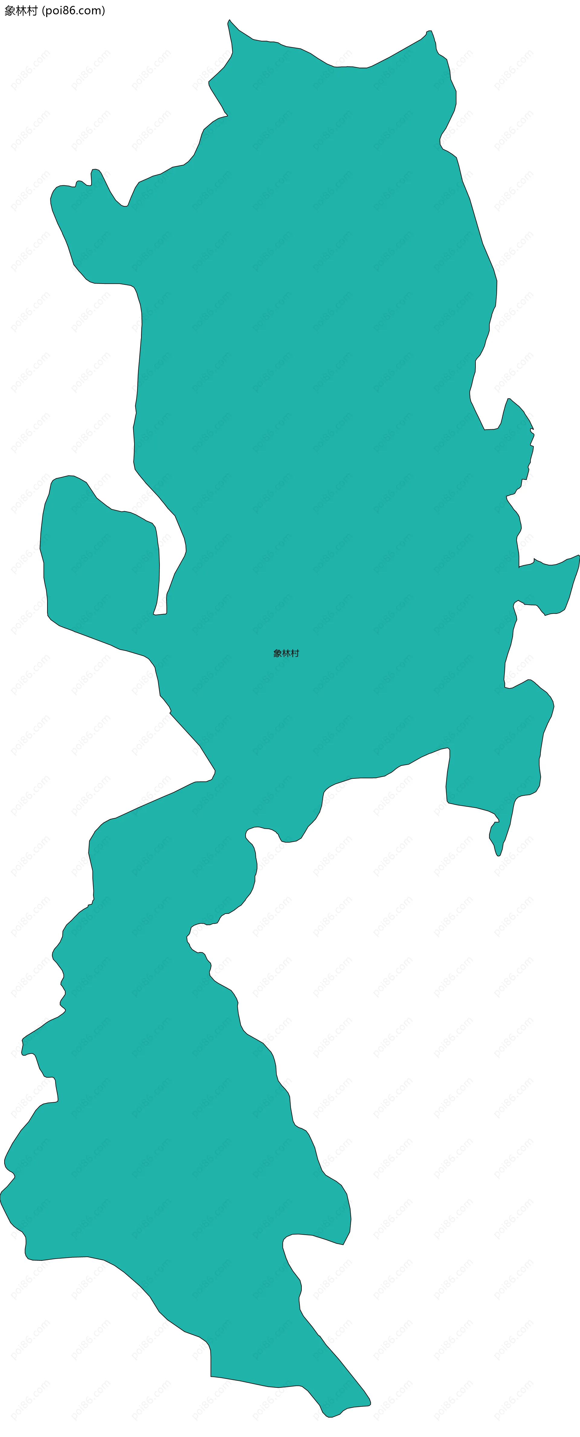 象林村边界地图