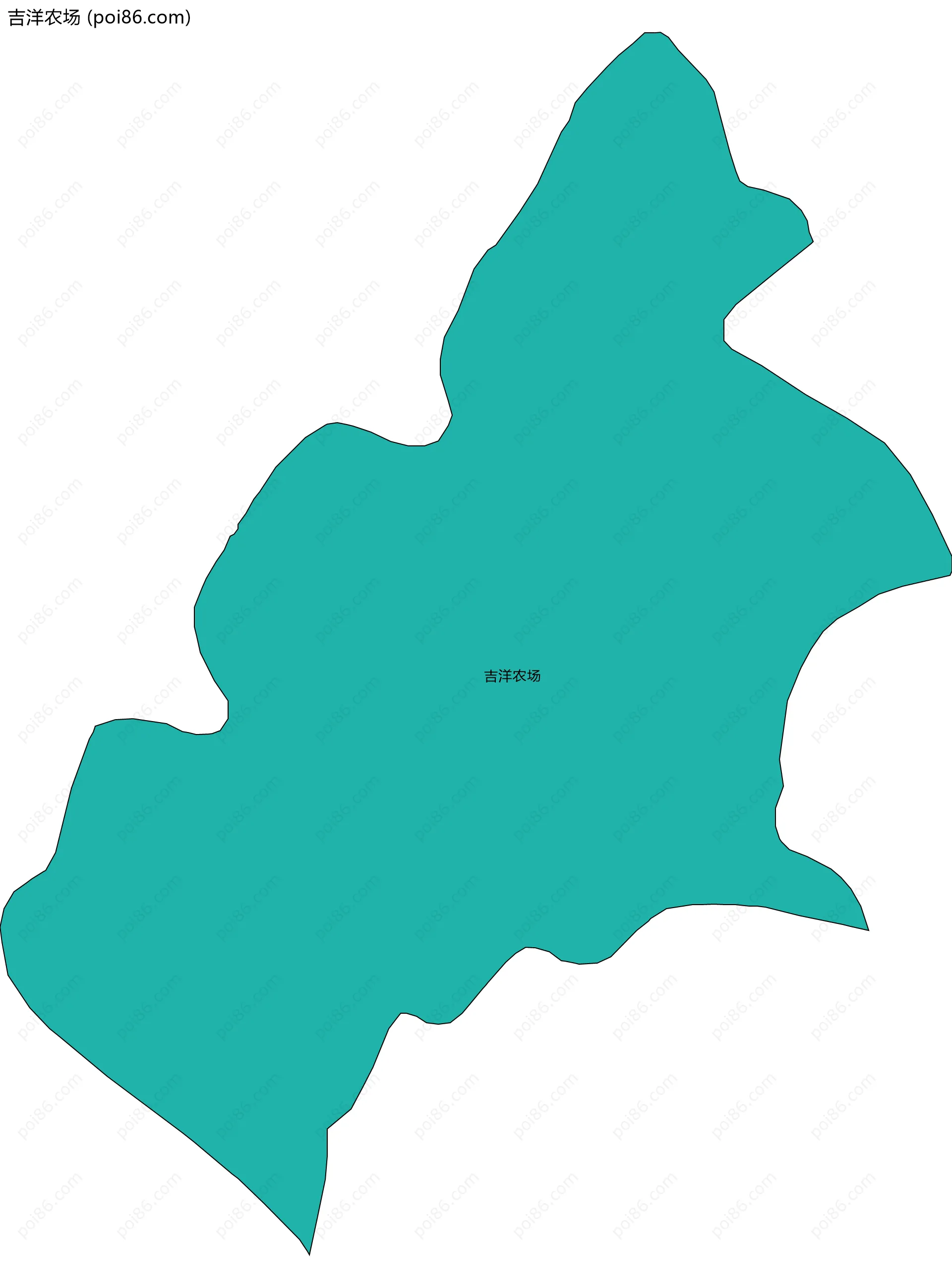 吉洋农场边界地图