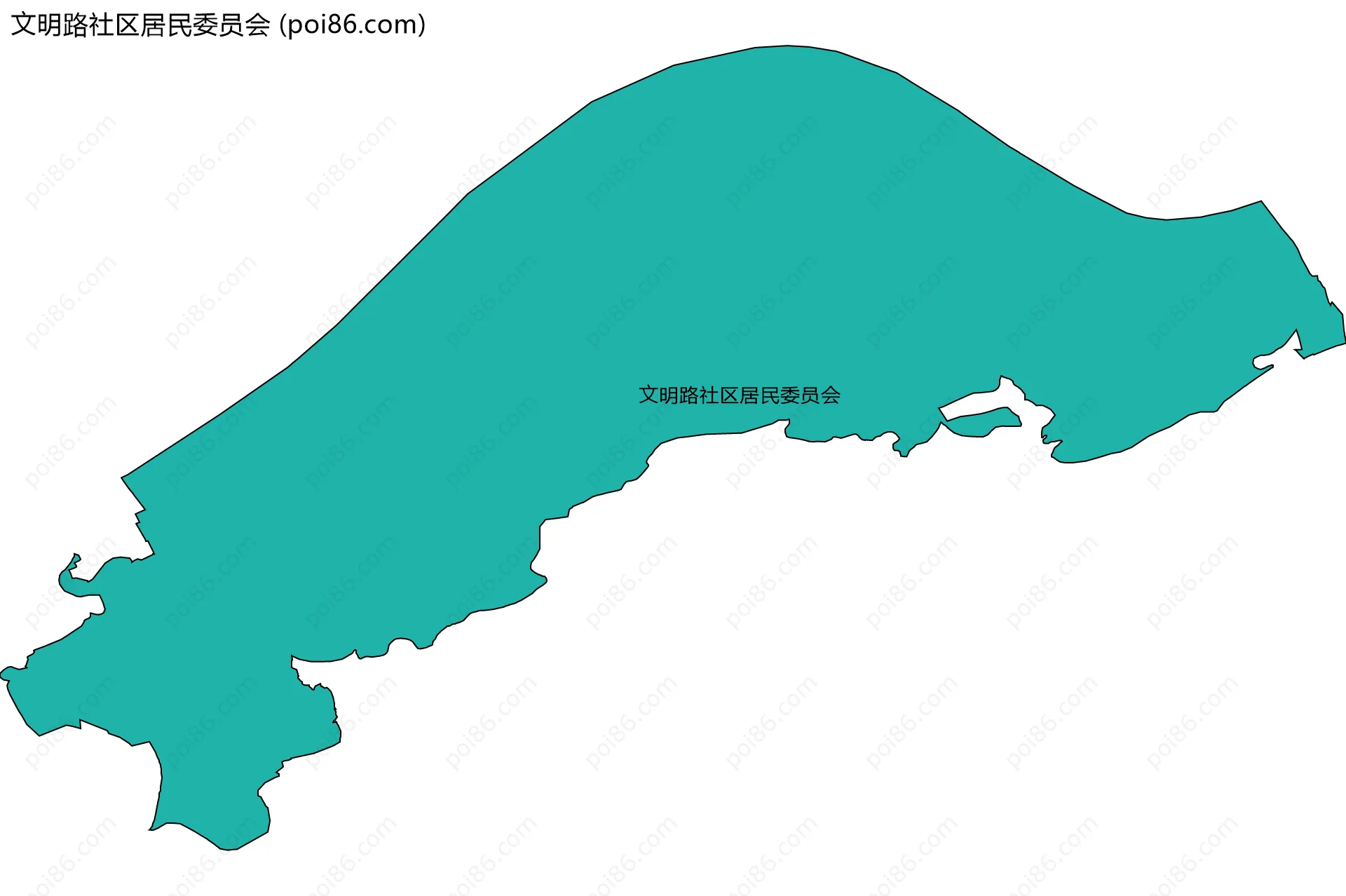文明路社区居民委员会边界地图