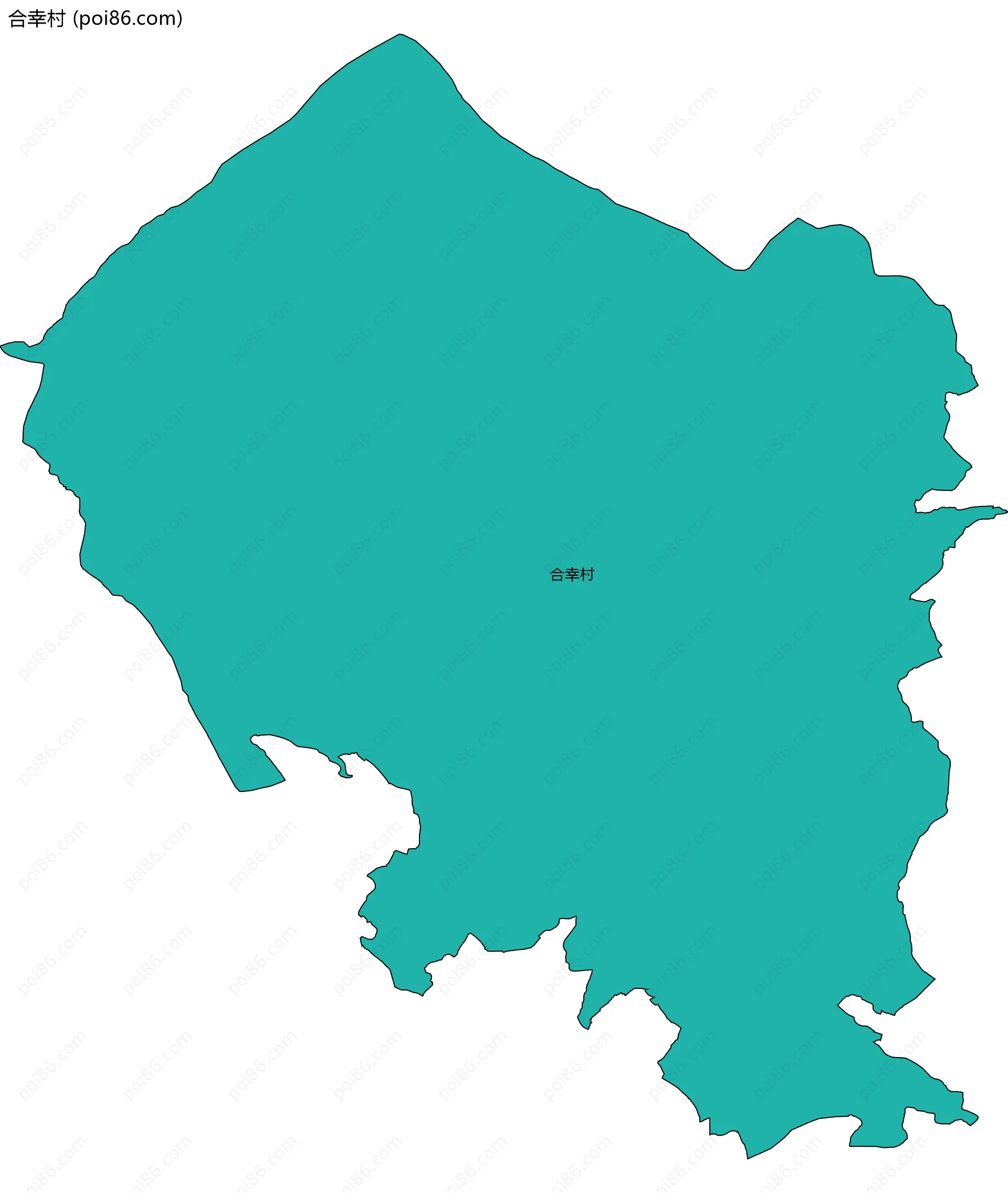 合幸村边界地图