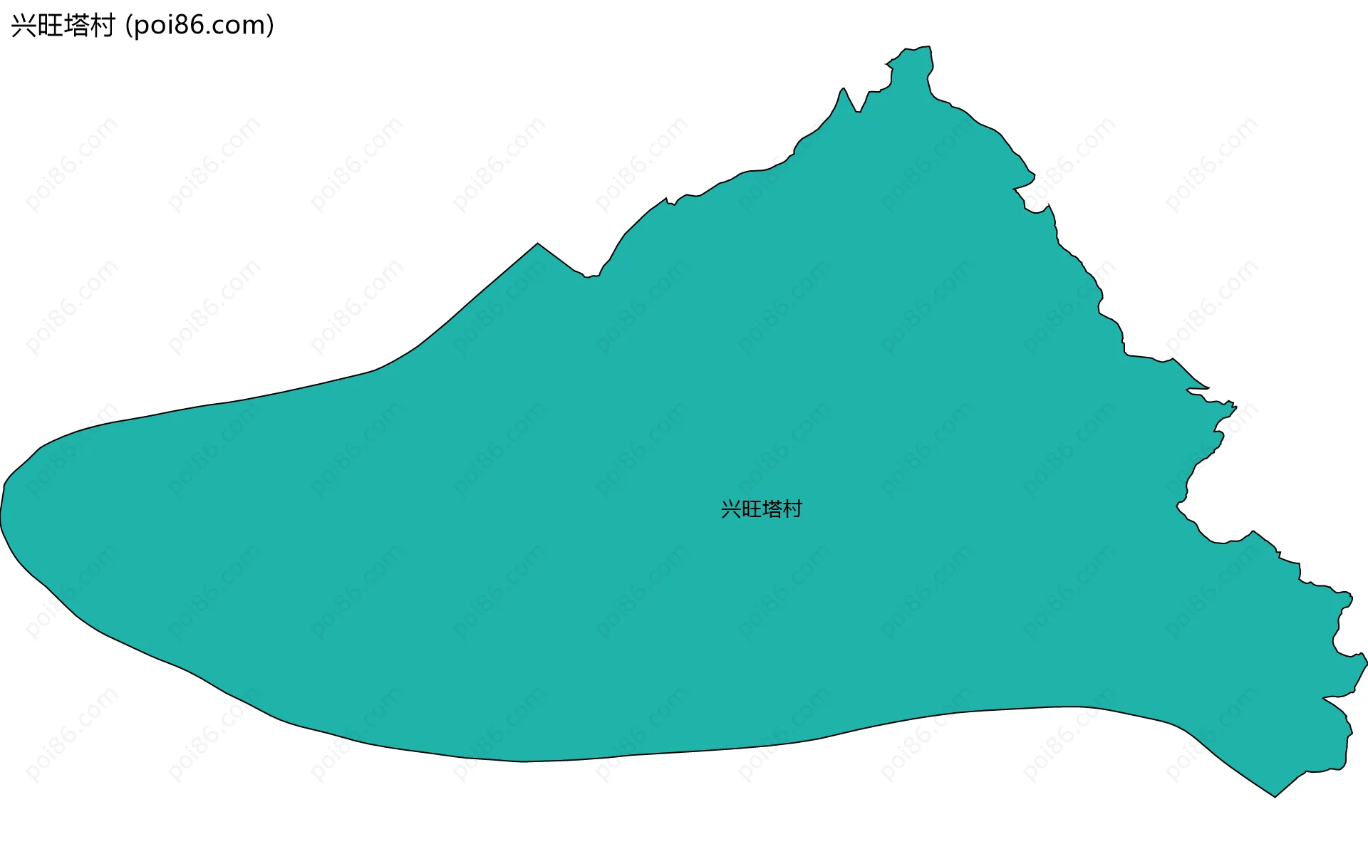 兴旺塔村边界地图