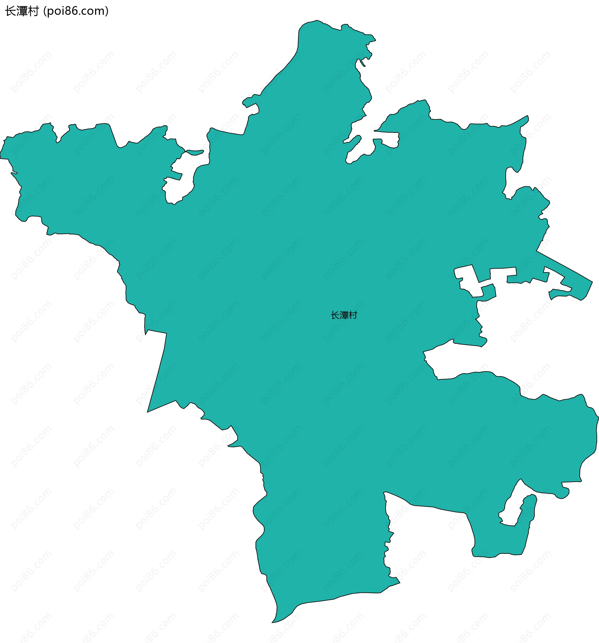 长潭村边界地图