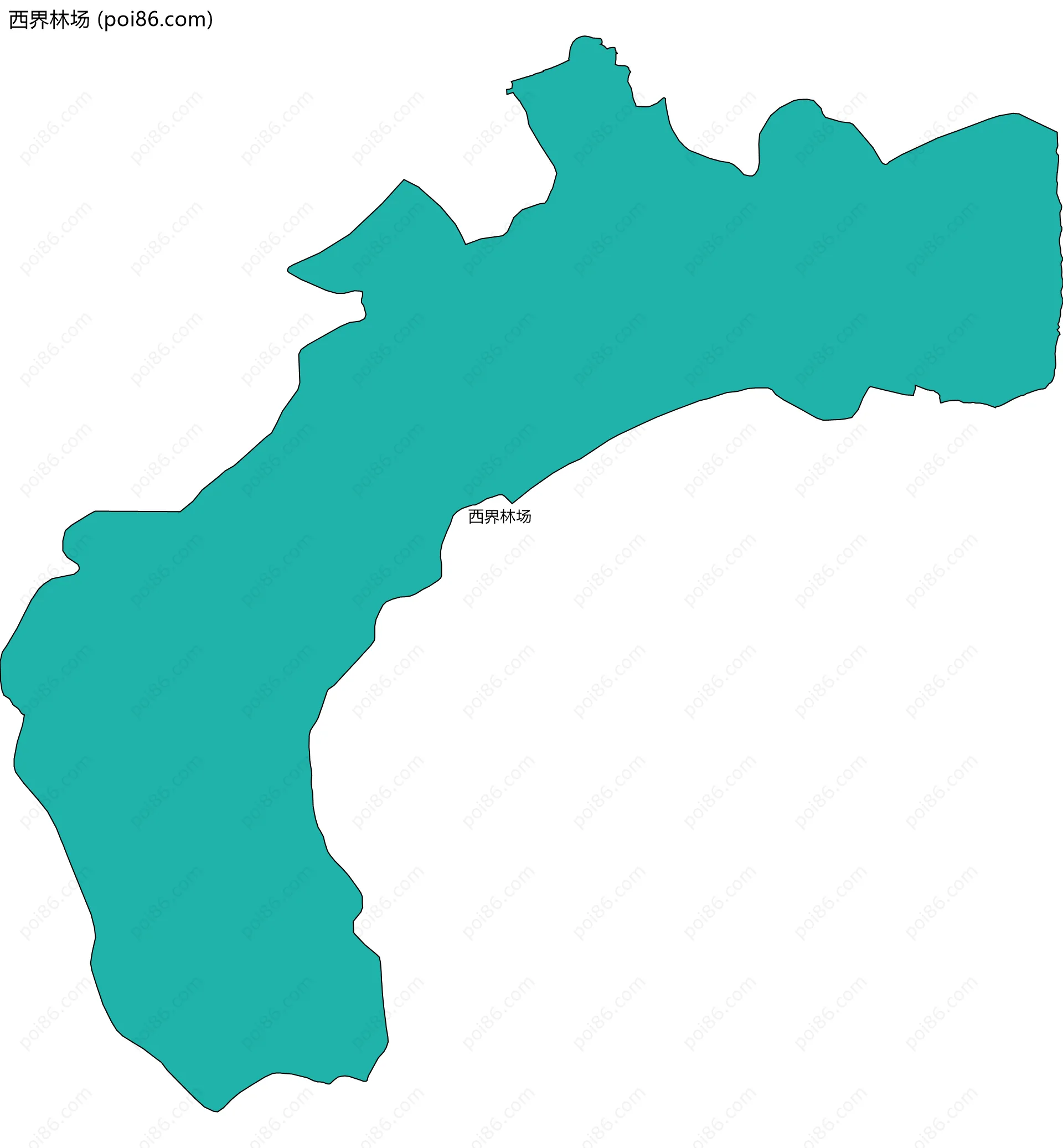 西界林场边界地图