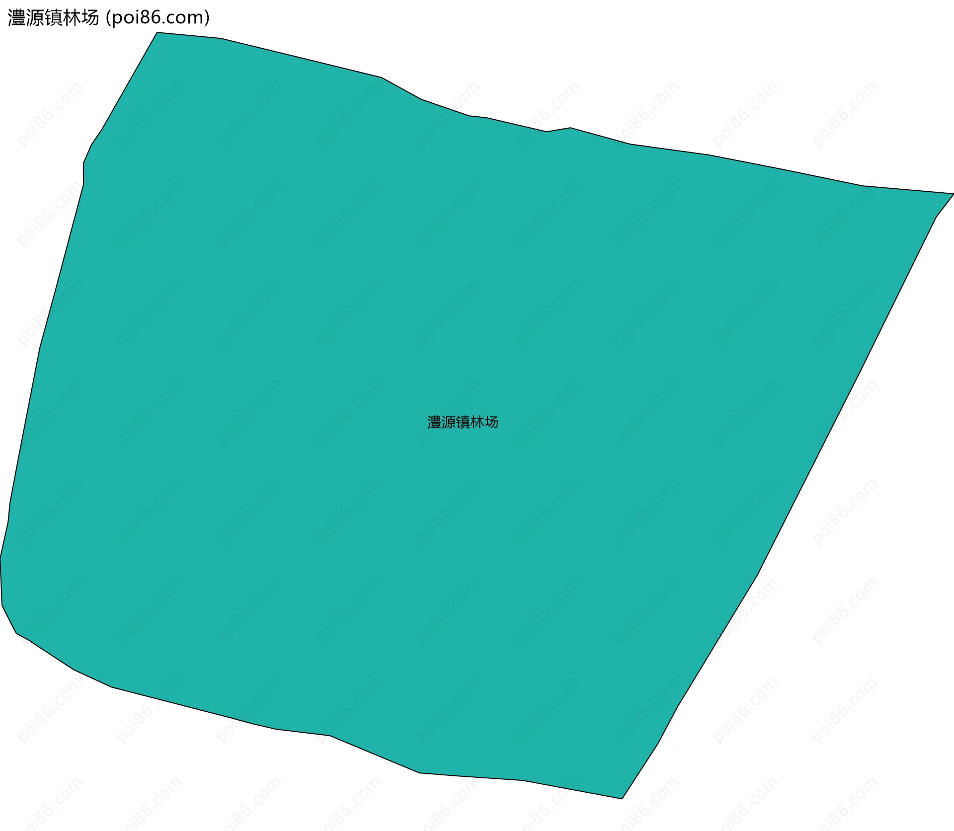 澧源镇林场边界地图