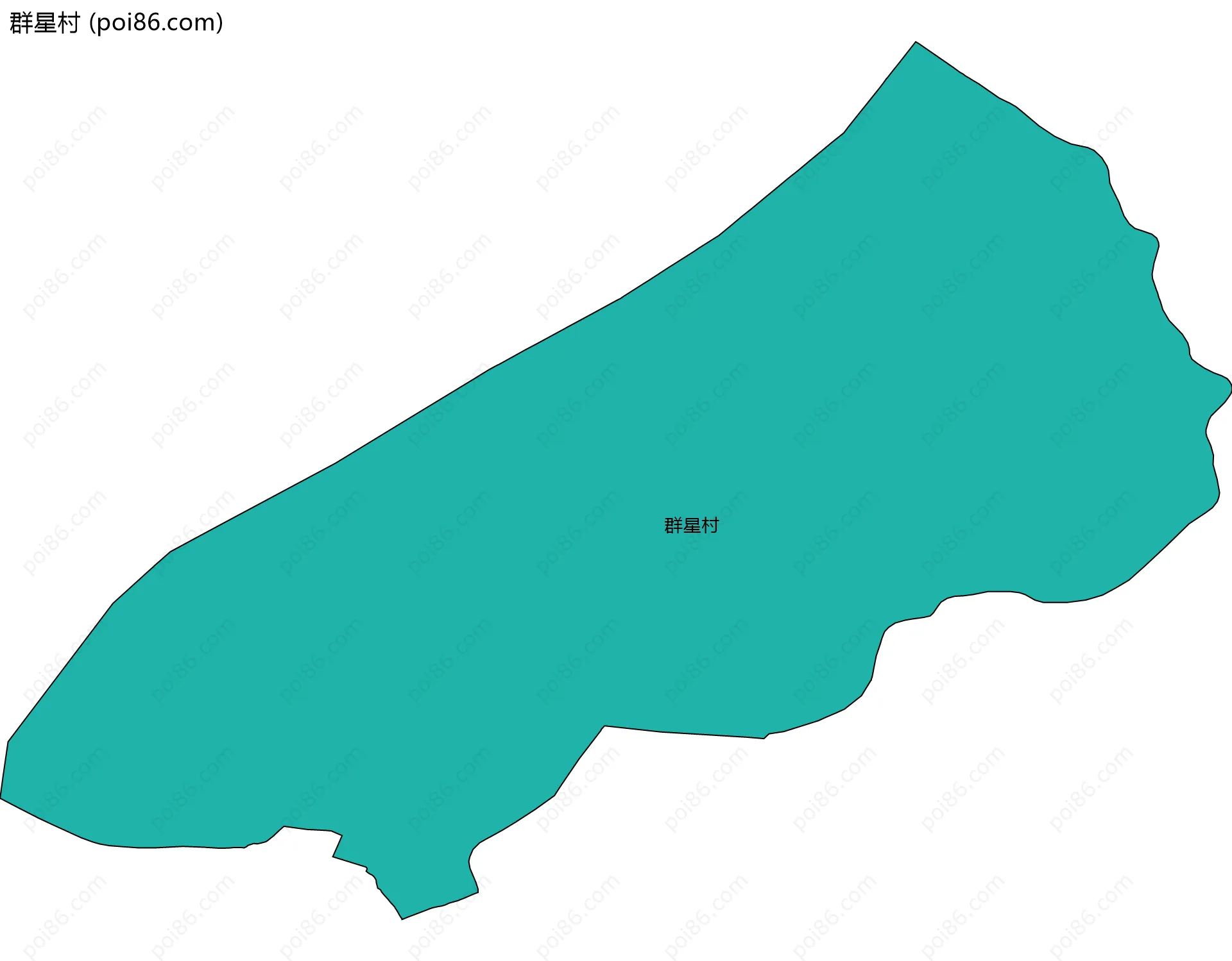 群星村边界地图