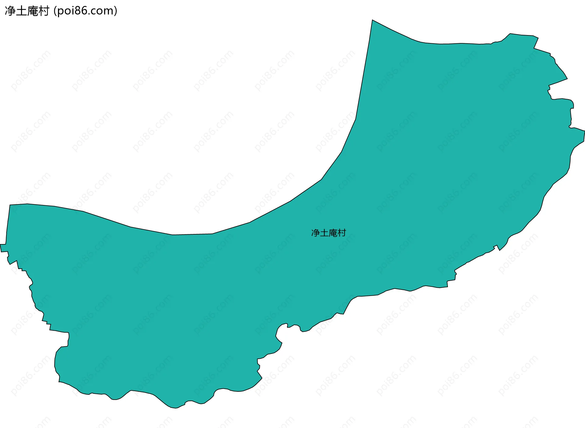 净土庵村边界地图