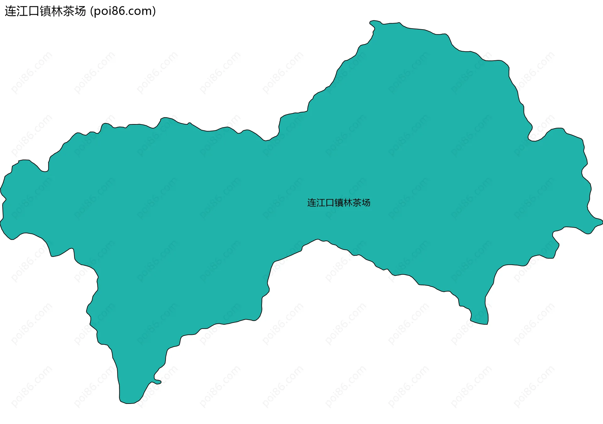 连江口镇林茶场边界地图