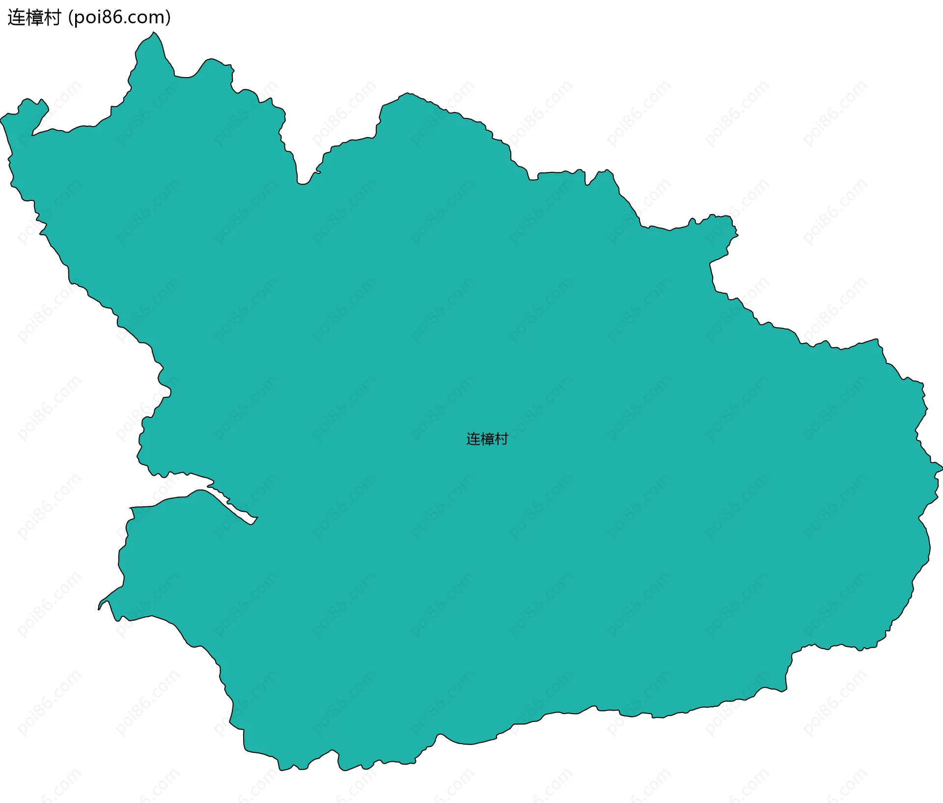 连樟村边界地图