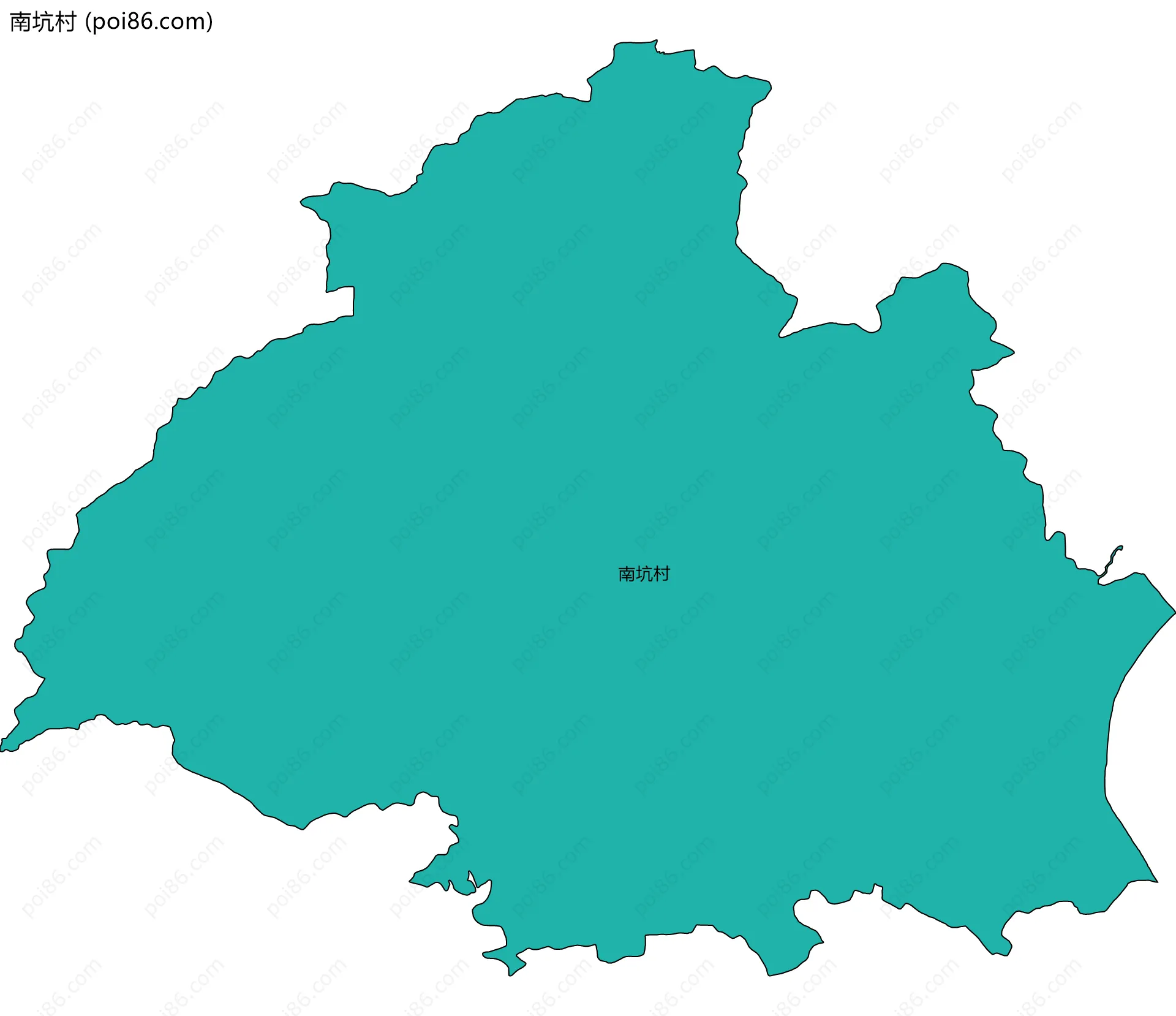 南坑村边界地图