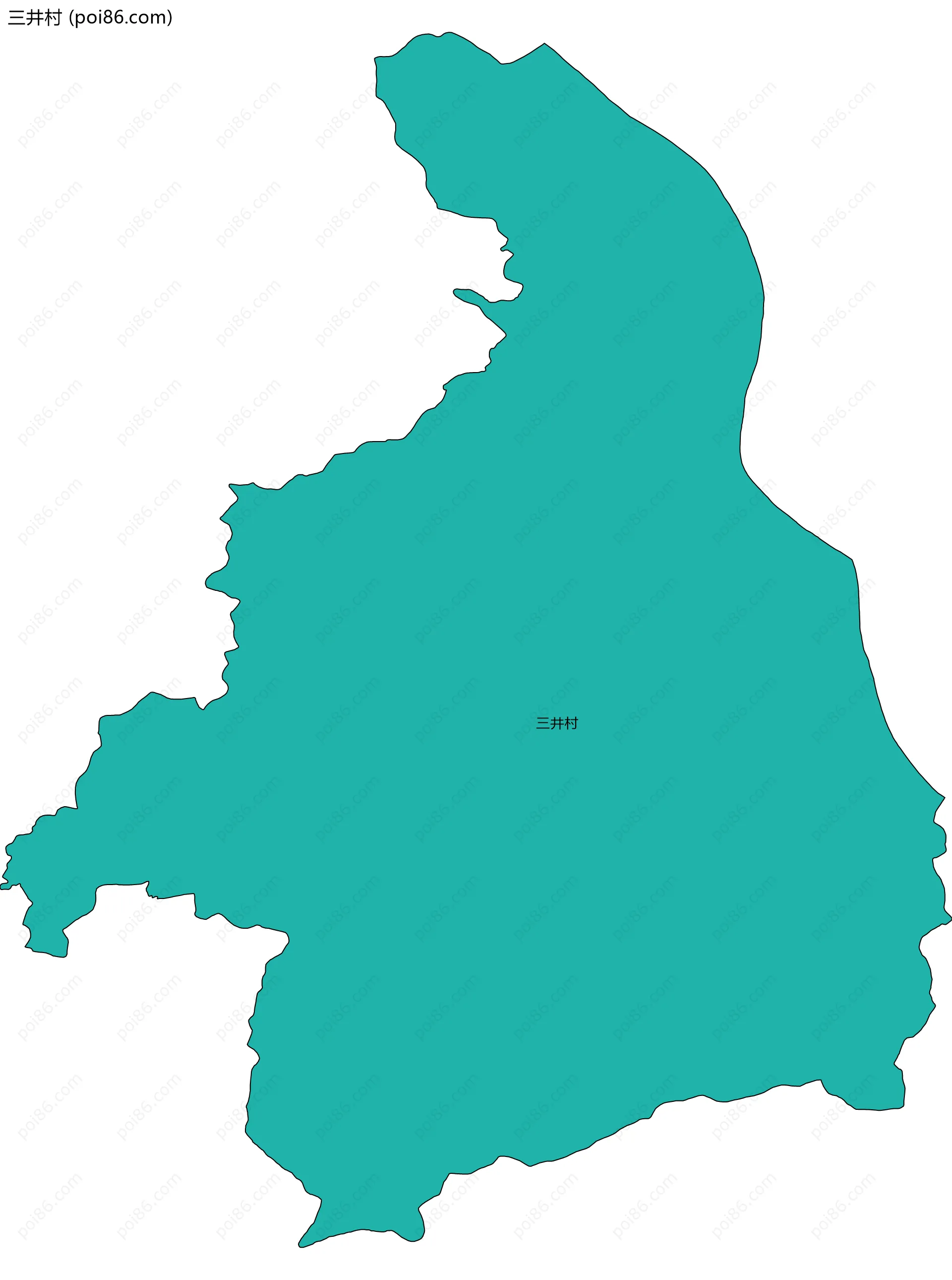 三井村边界地图