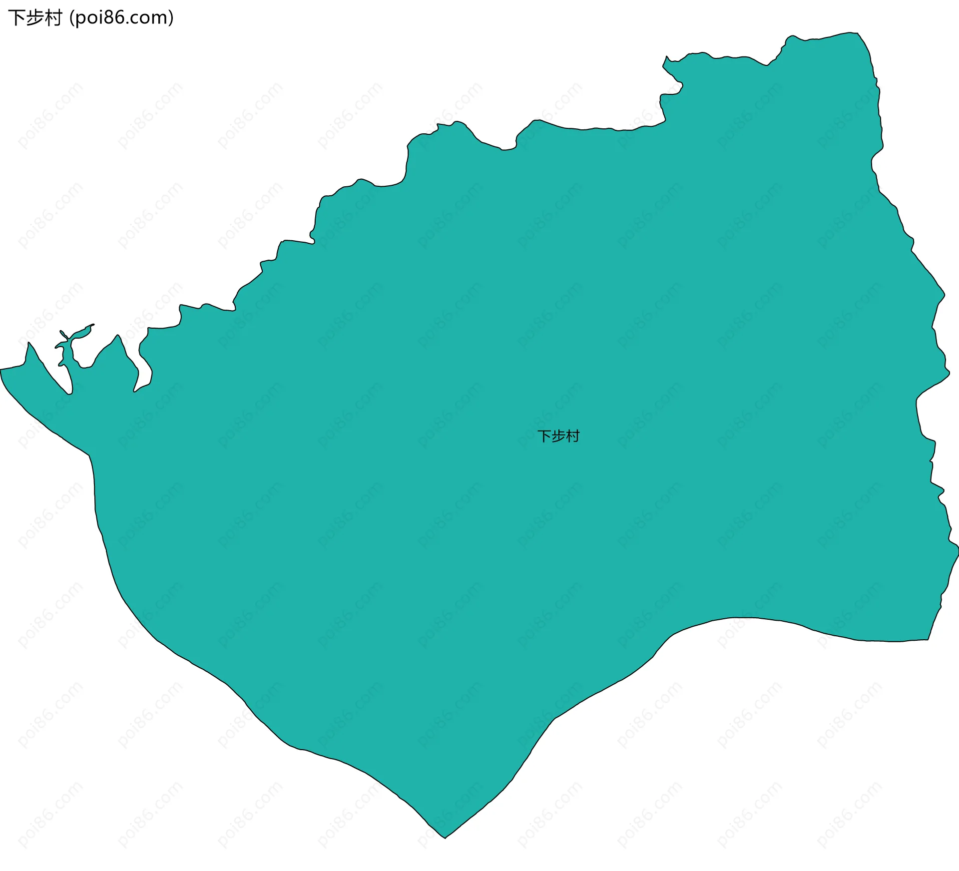 下步村边界地图