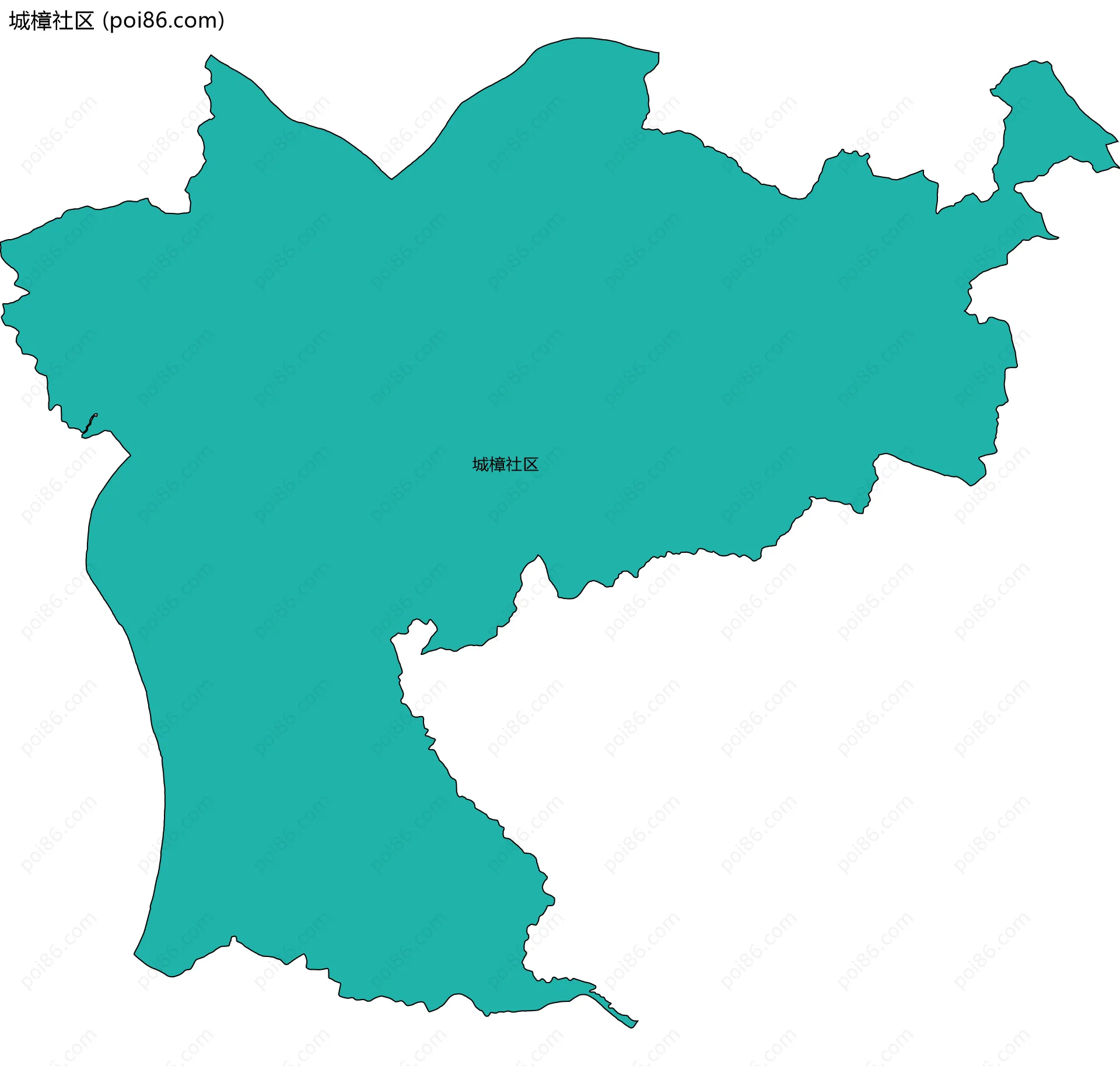 城樟社区边界地图