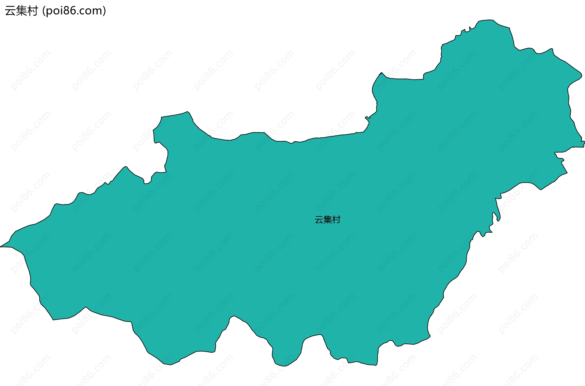 云集村边界地图