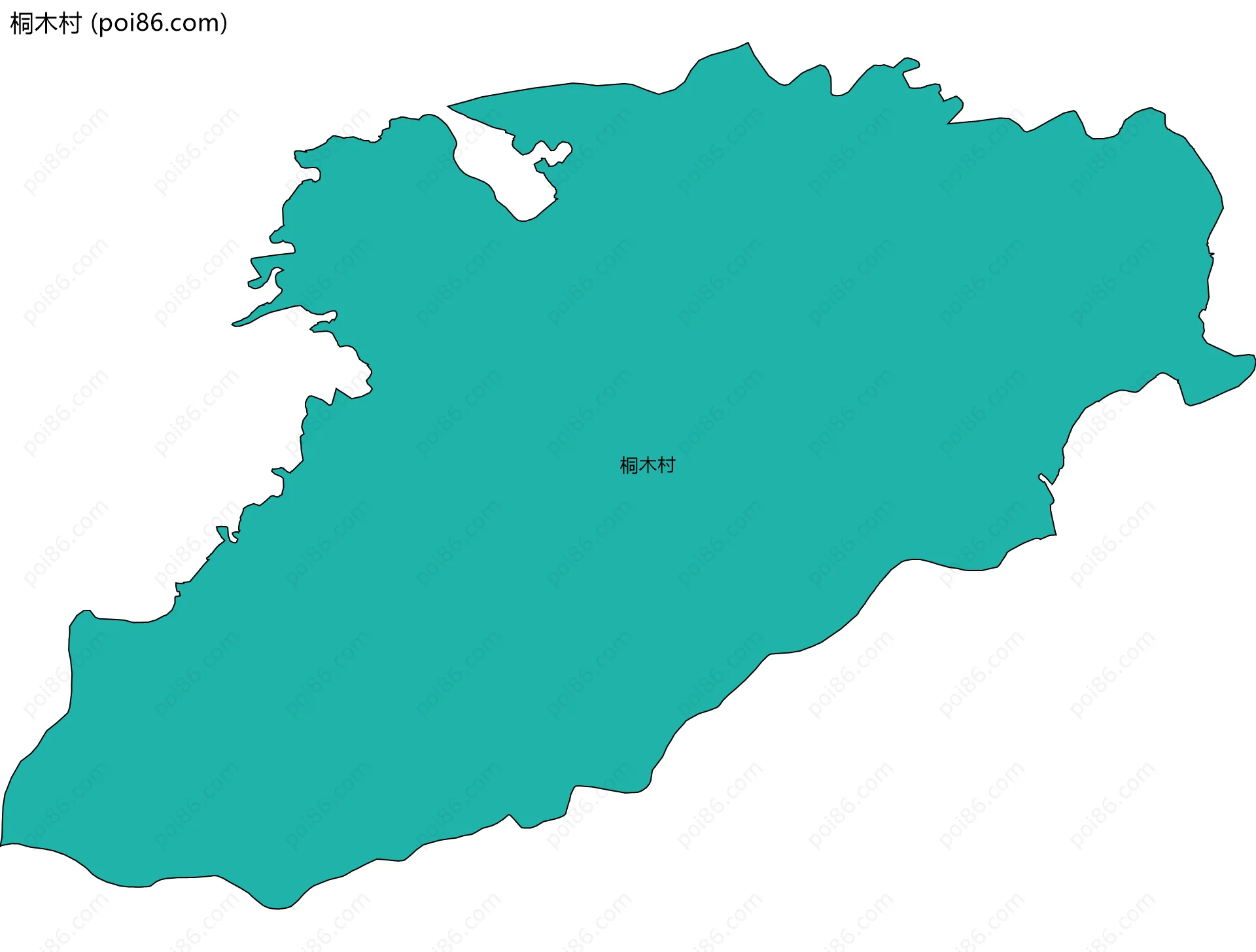 桐木村边界地图