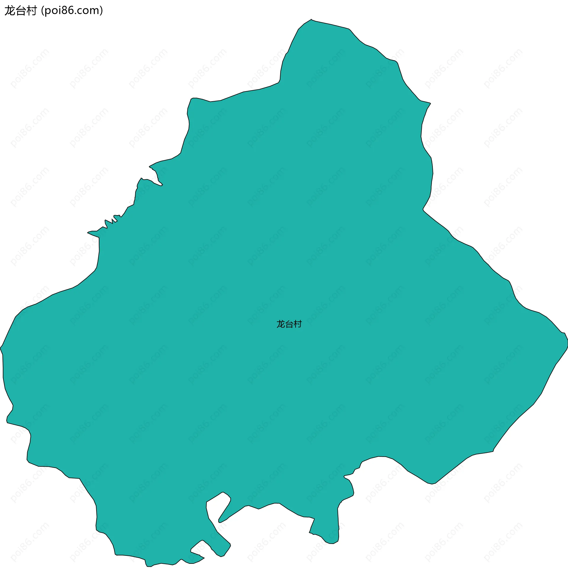 龙台村边界地图