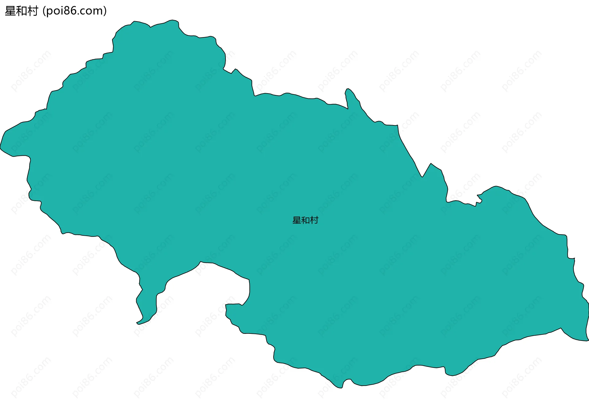 星和村边界地图