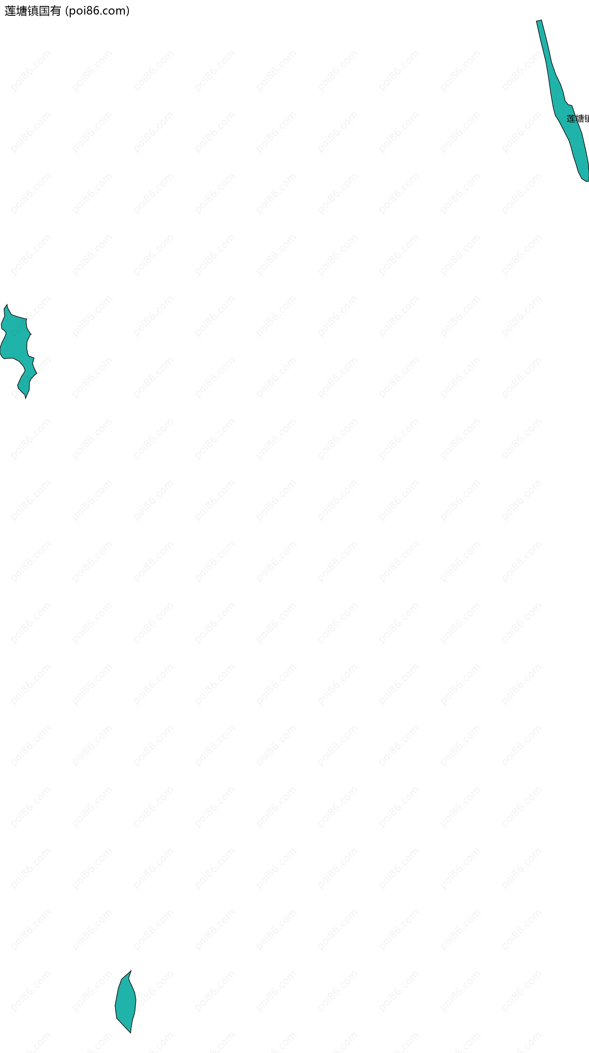 莲塘镇国有边界地图