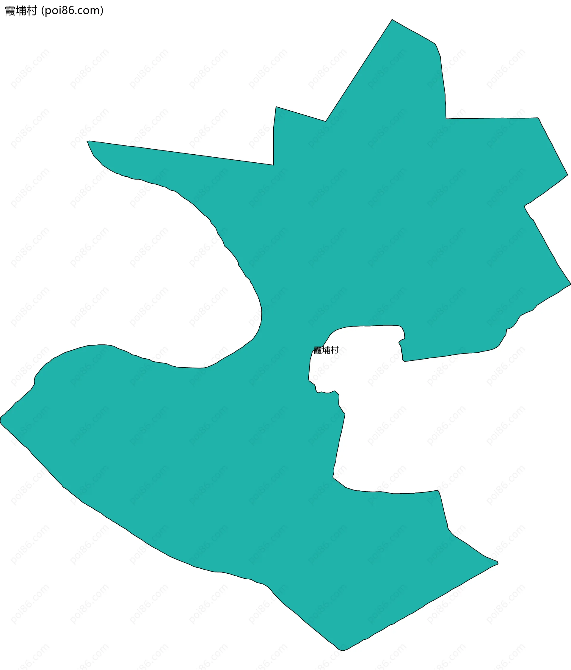 霞埔村边界地图