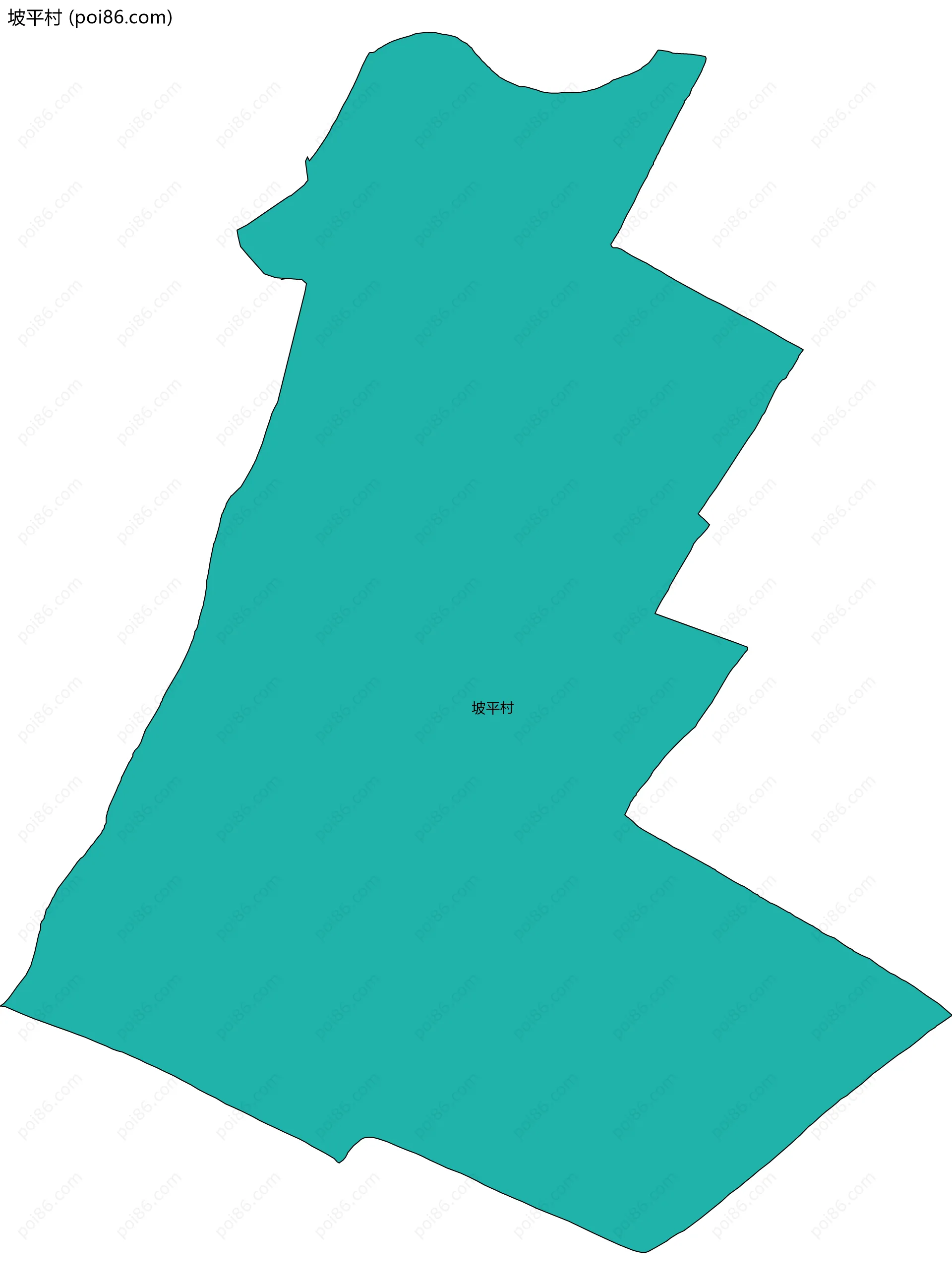 坡平村边界地图
