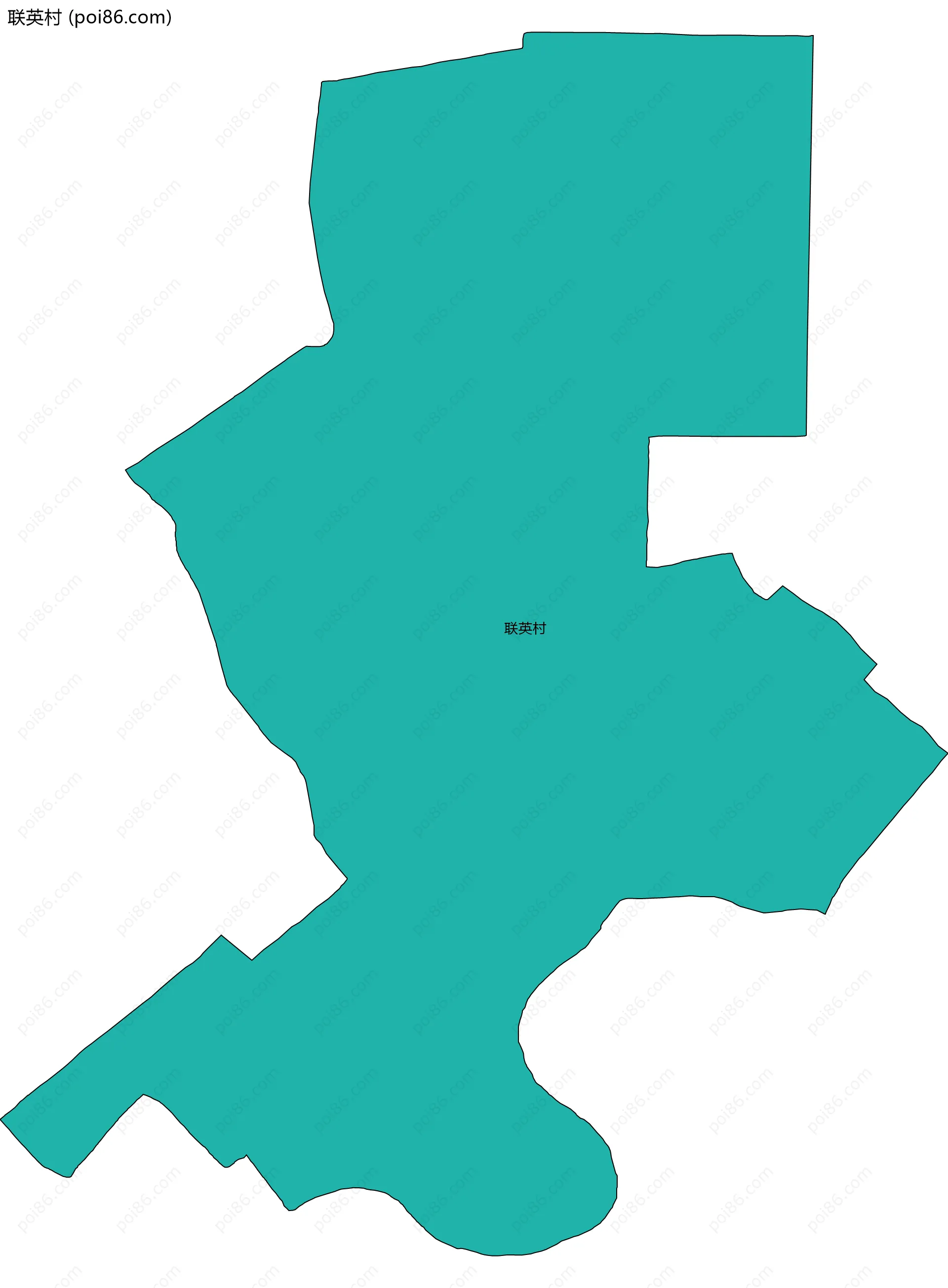 联英村边界地图