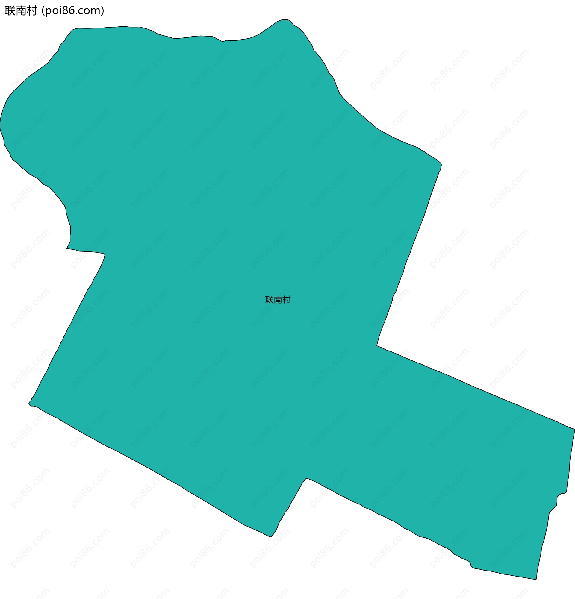 联南村边界地图