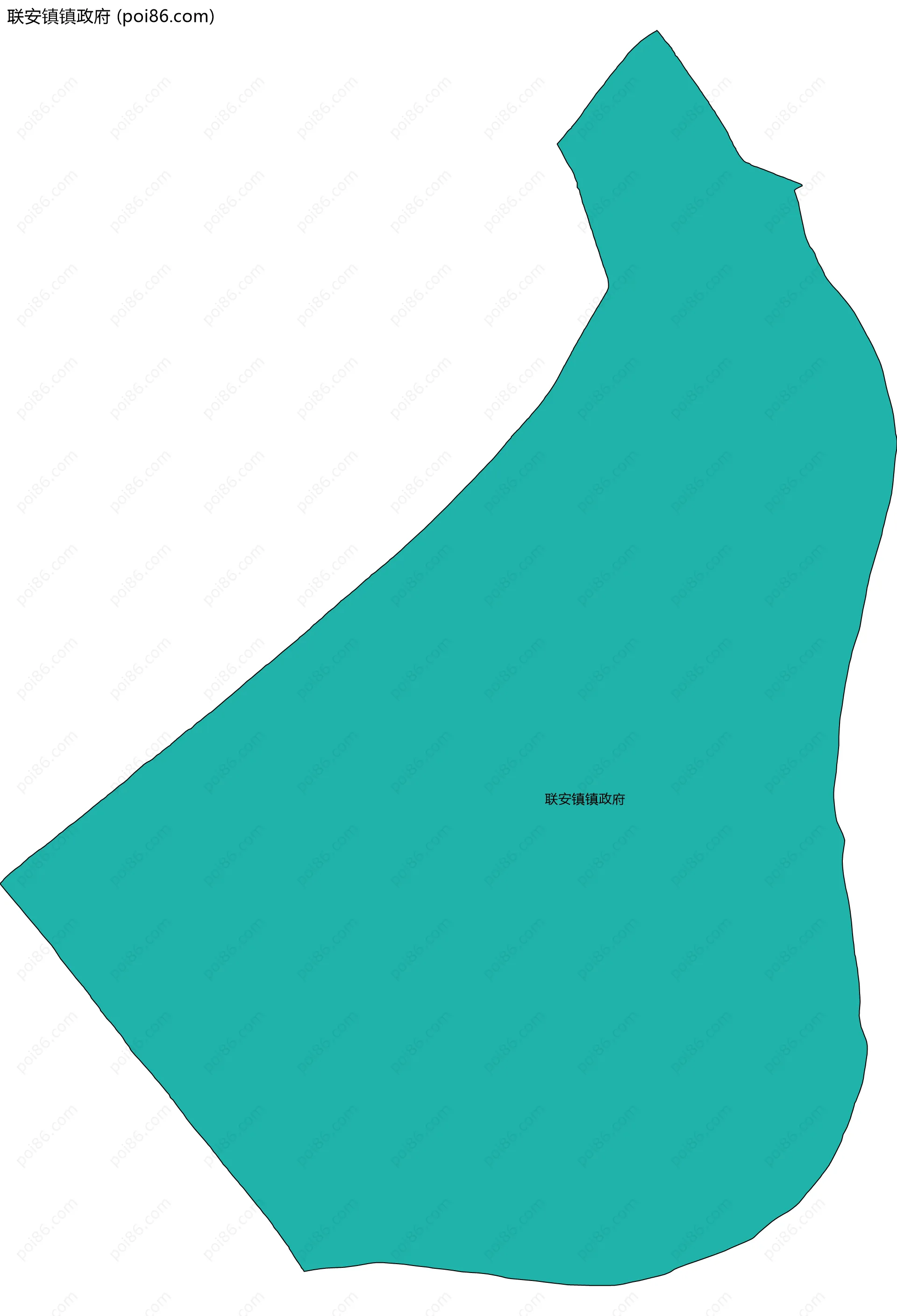 联安镇镇政府边界地图