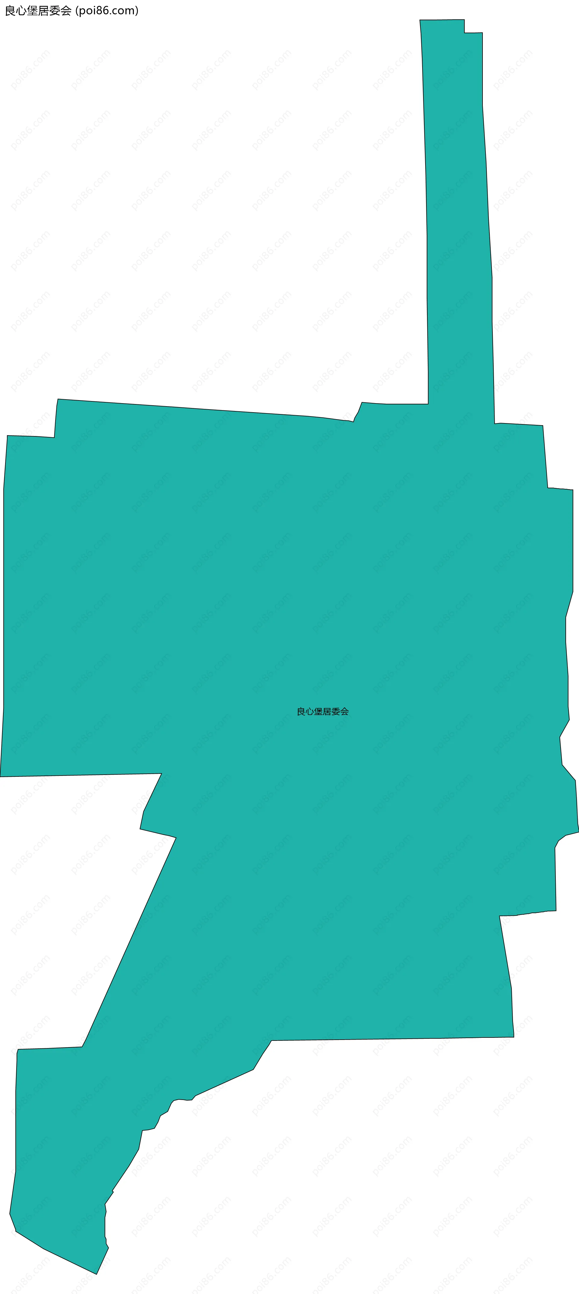 良心堡居委会边界地图