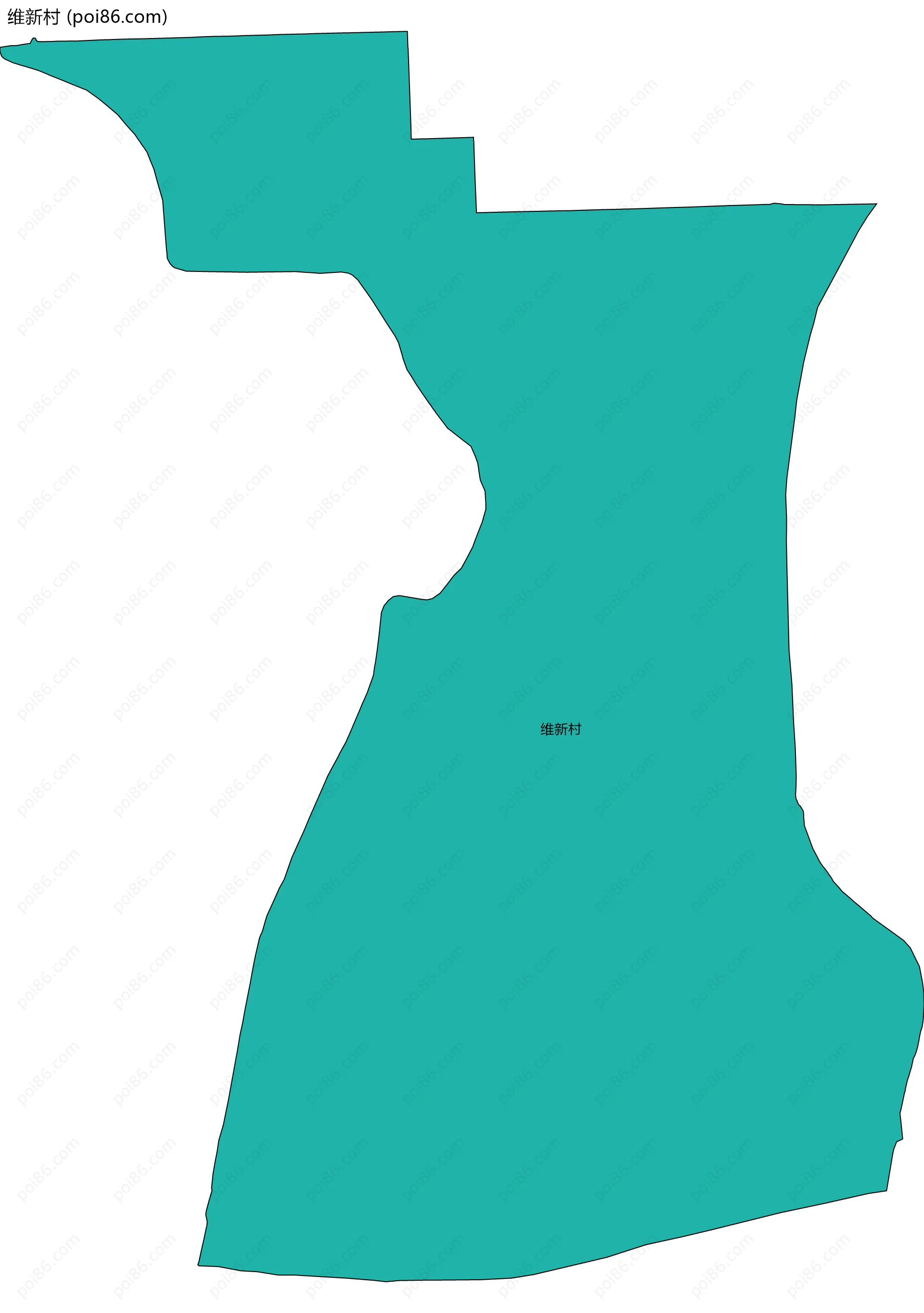 维新村边界地图