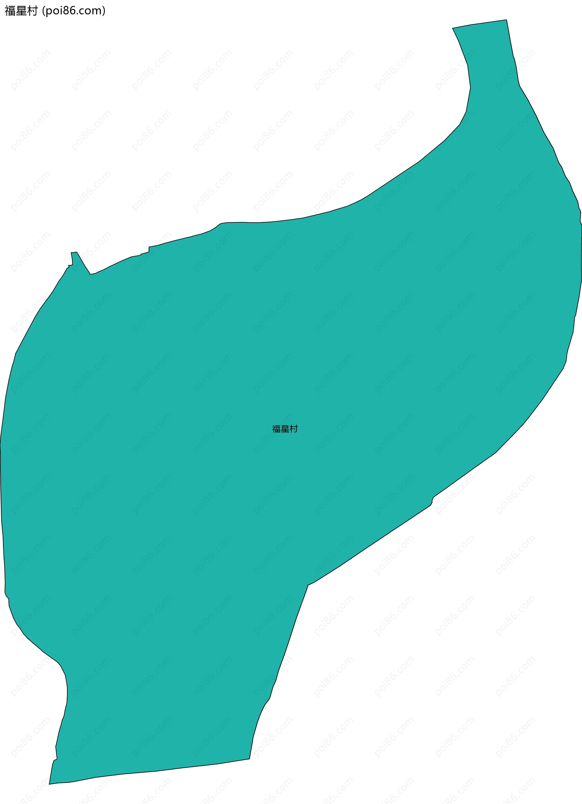 福星村边界地图