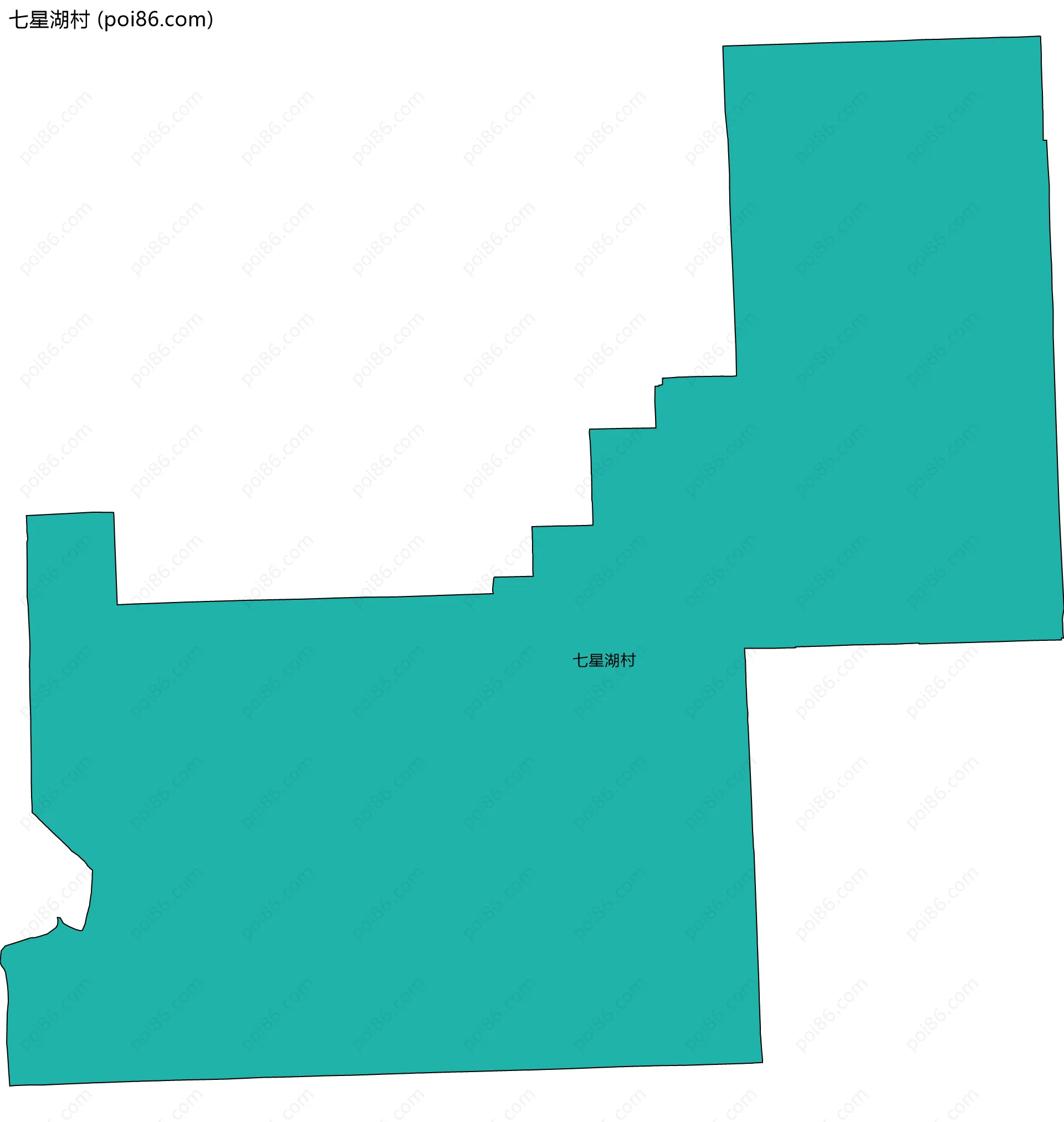 七星湖村边界地图