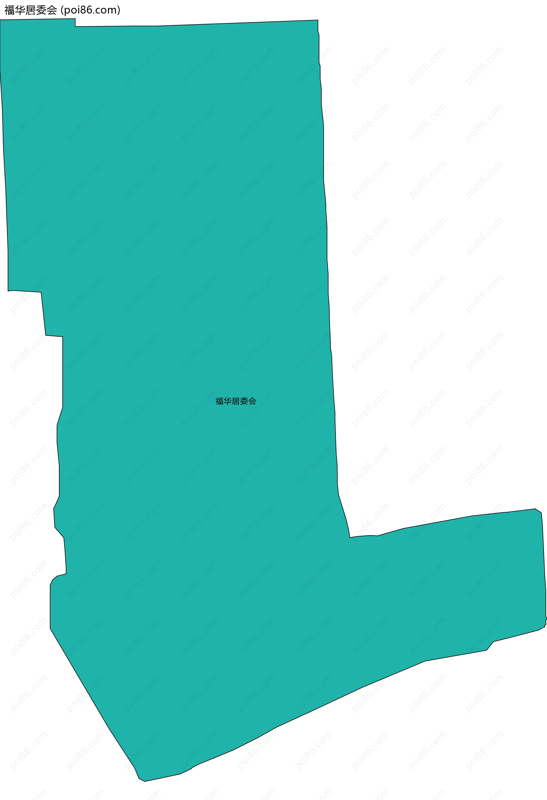 福华居委会边界地图