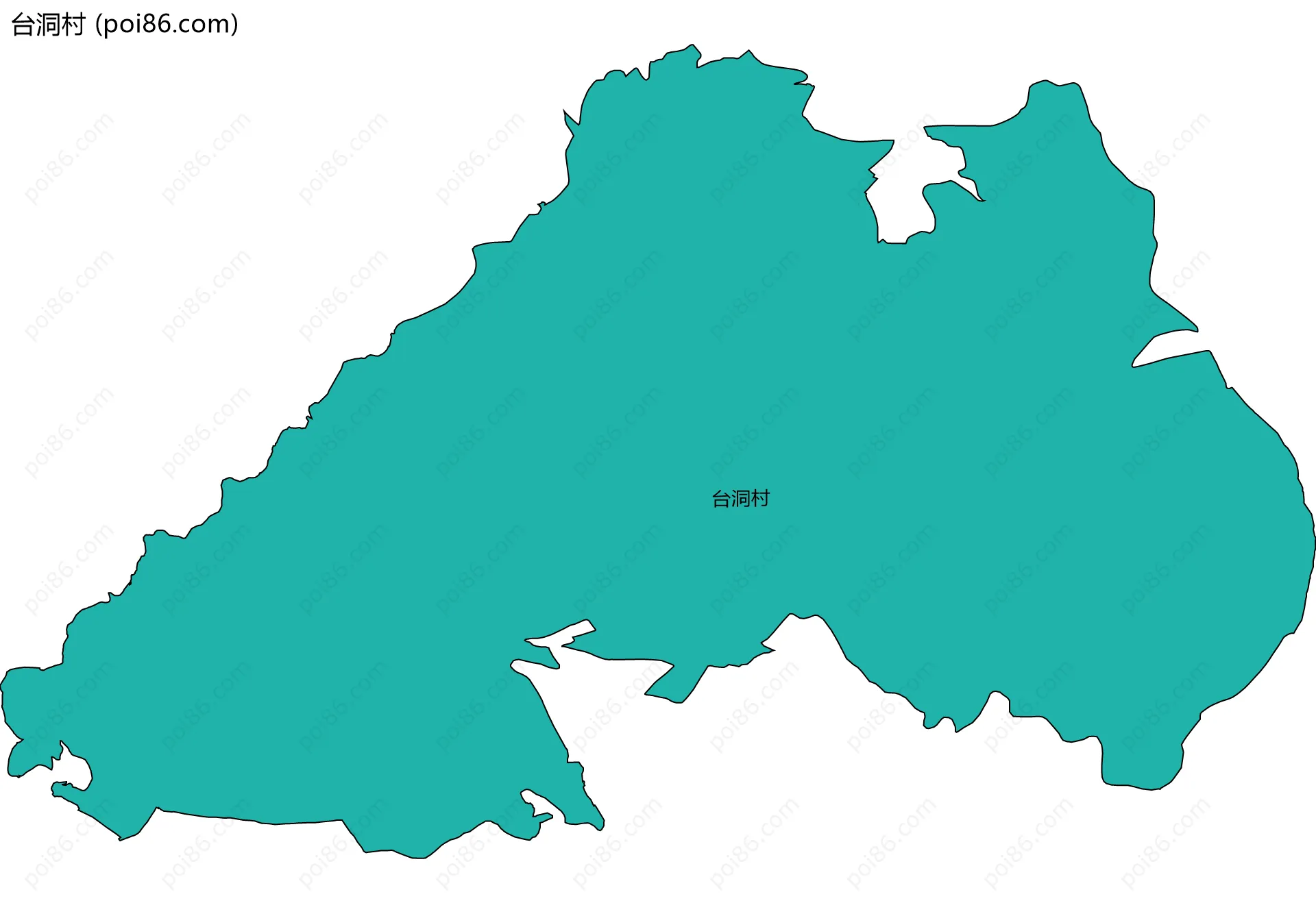 台洞村边界地图