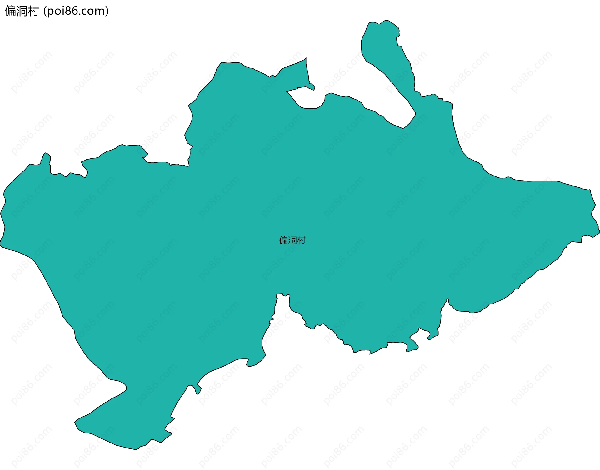 偏洞村边界地图