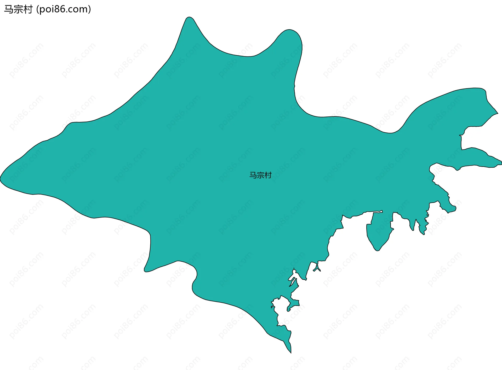 马宗村边界地图