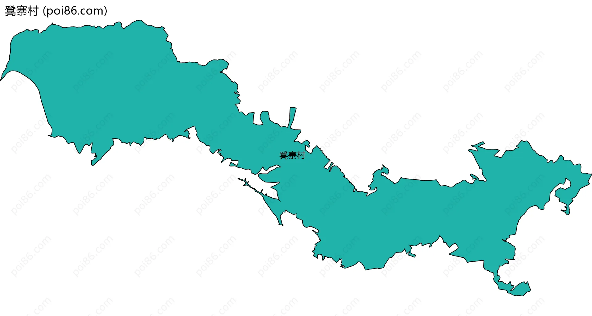 凳寨村边界地图