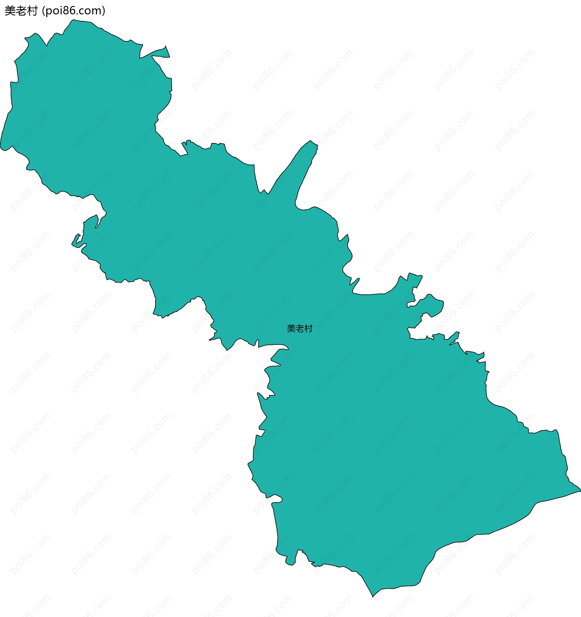 美老村边界地图