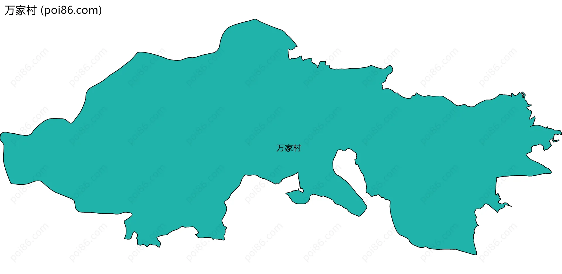 万家村边界地图