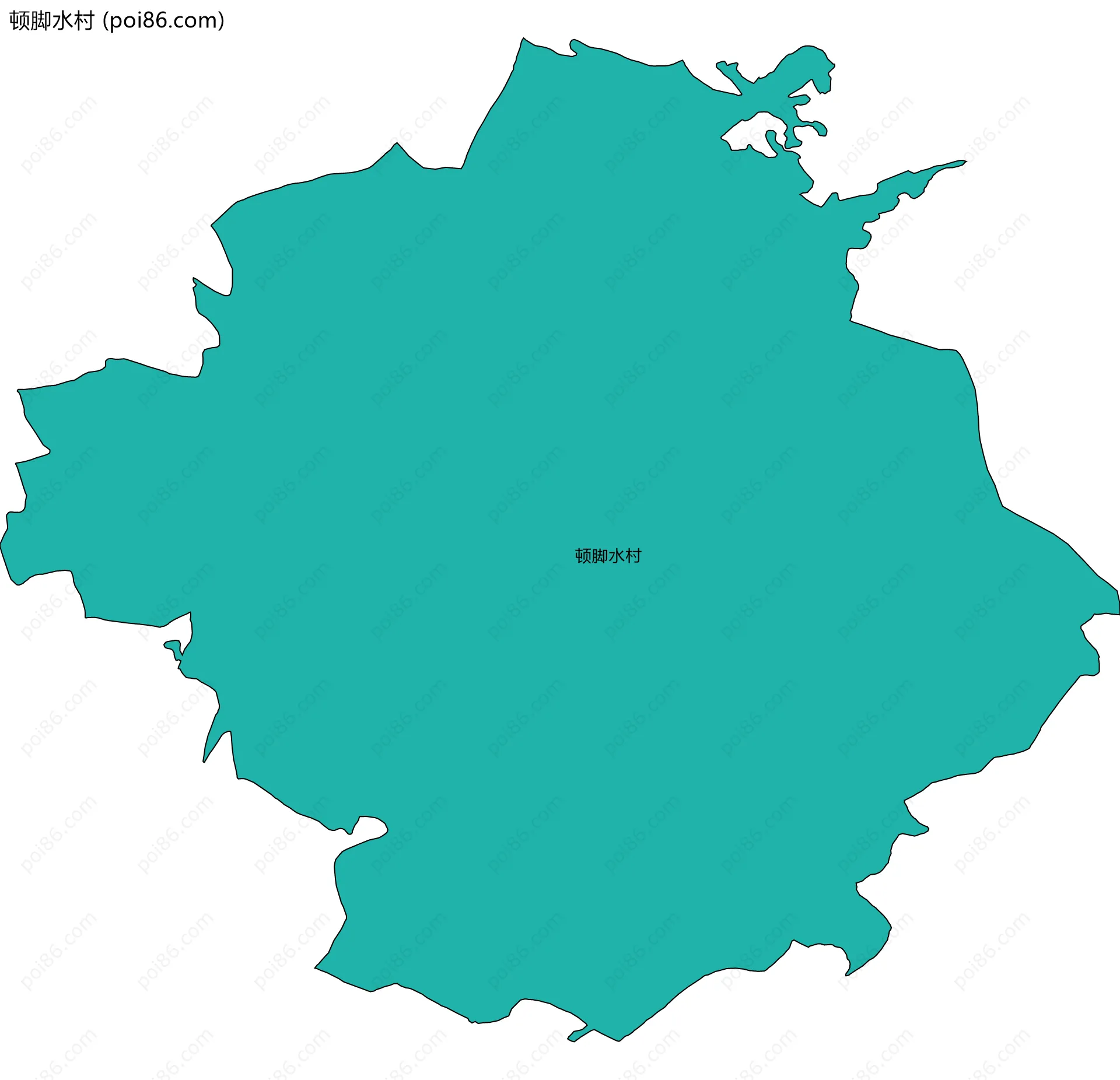顿脚水村边界地图