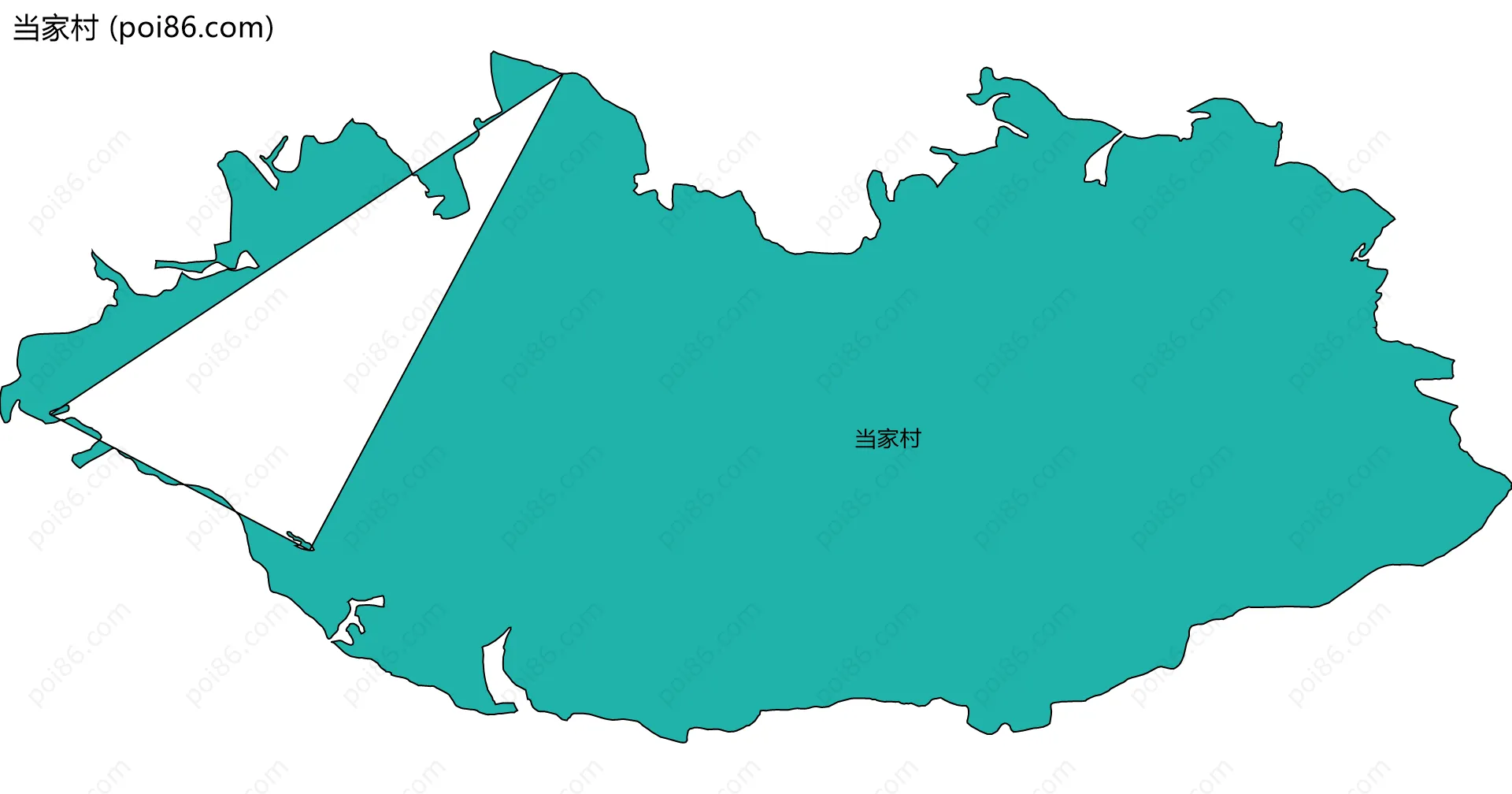 当家村边界地图