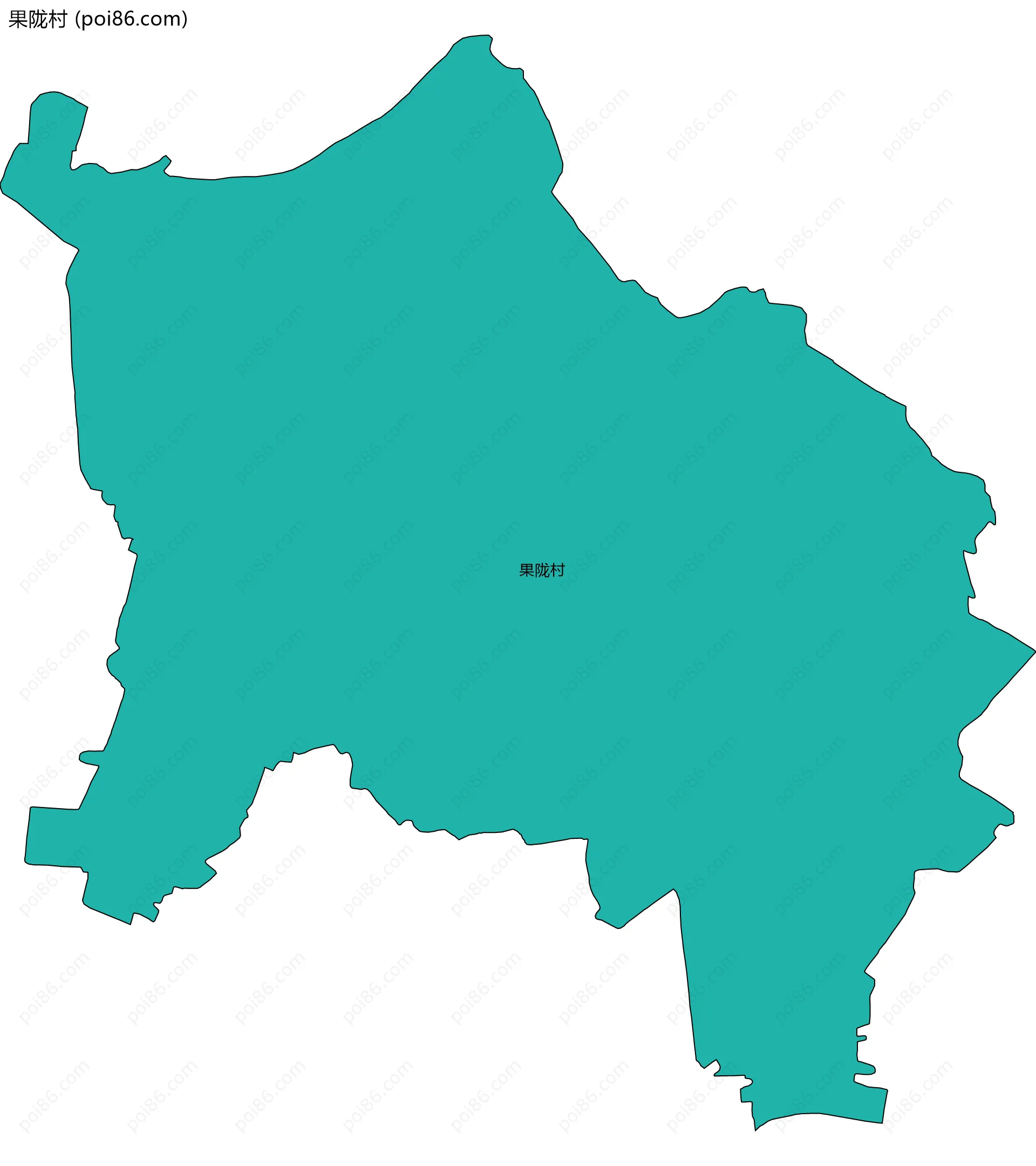 果陇村边界地图