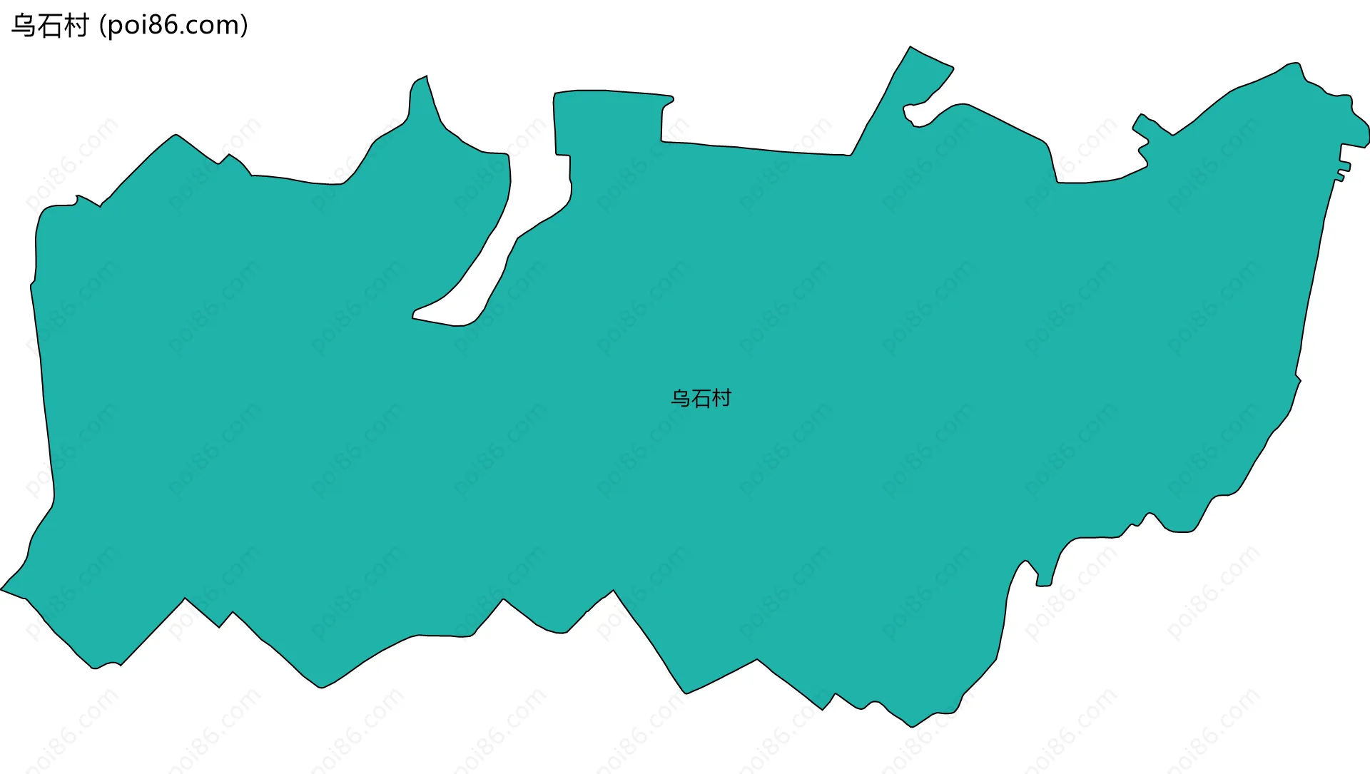 乌石村边界地图