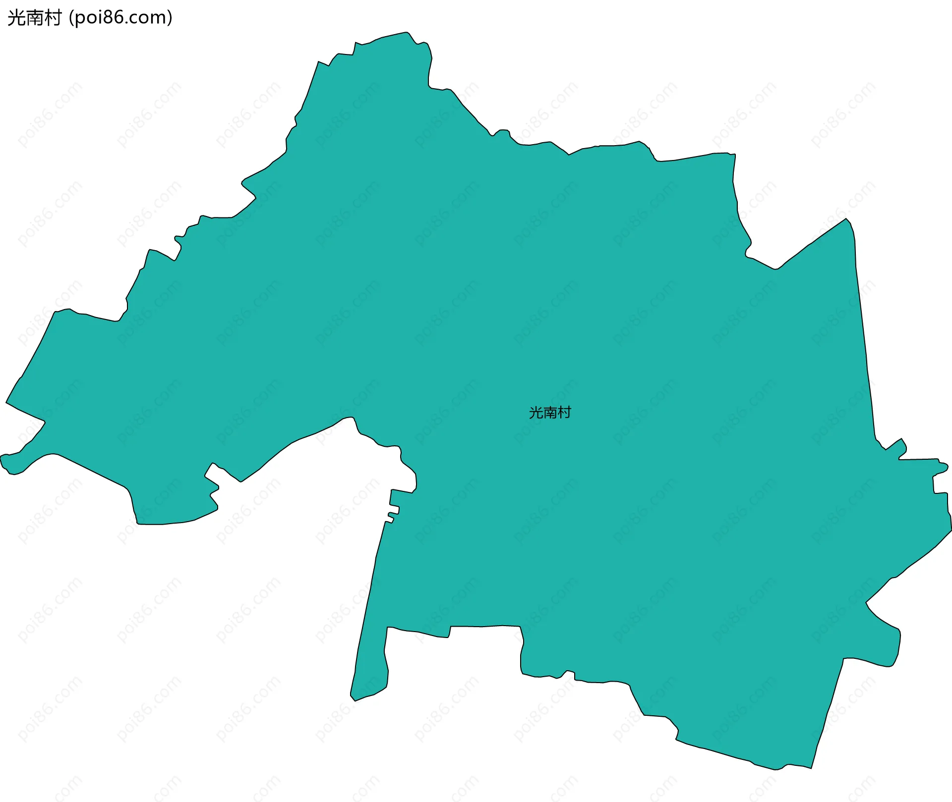 光南村边界地图